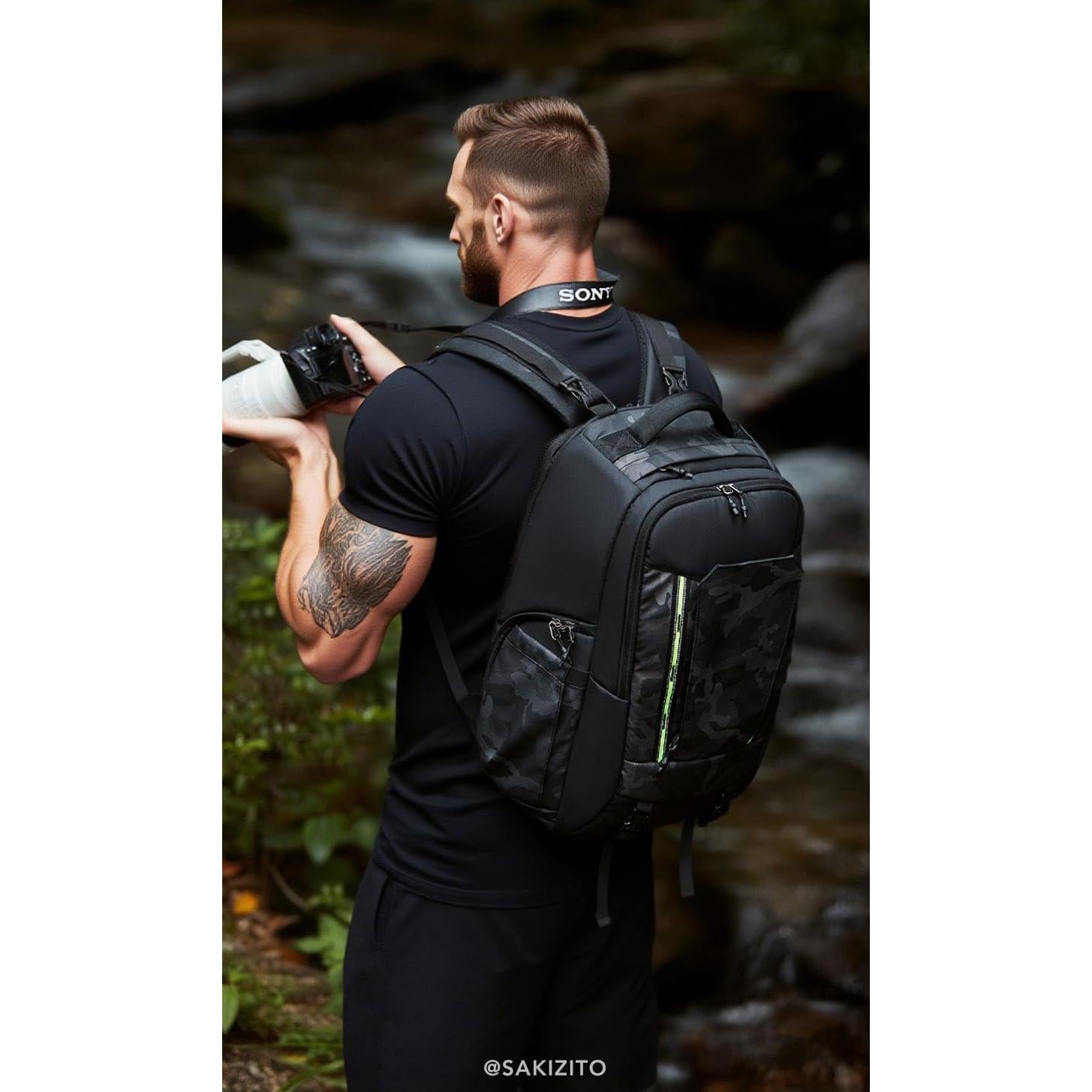 Mochila para Cámara SAKIZITO Waterproof 15.6" DSLR/SLR