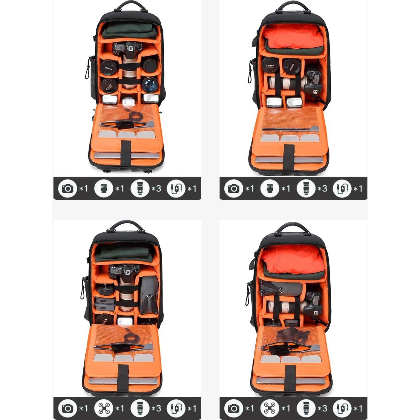 Mochila para Cámara SAKIZITO Waterproof 15.6" DSLR/SLR