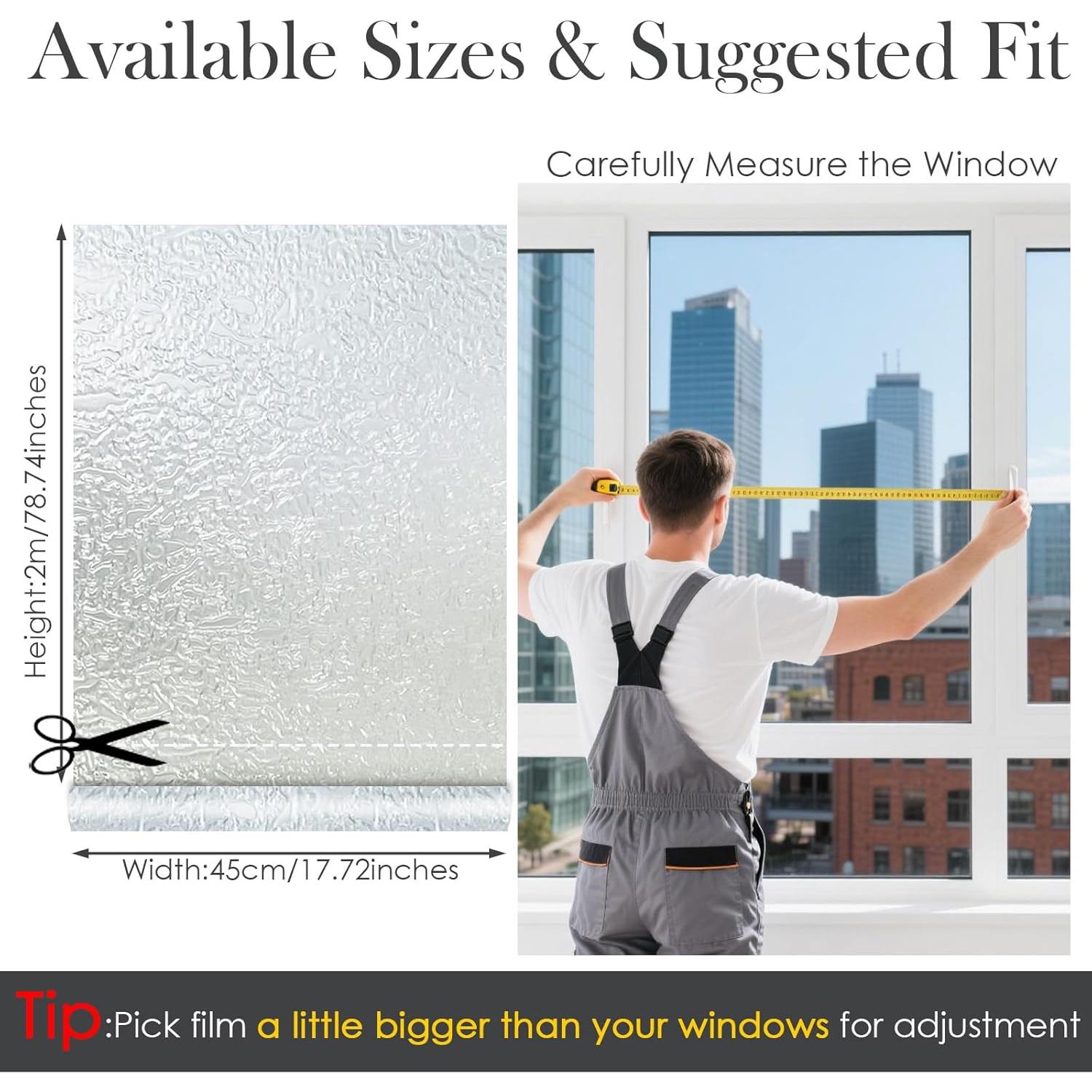 Película de Privacidad para Ventanas Cecliy 44.5x200cm 3D