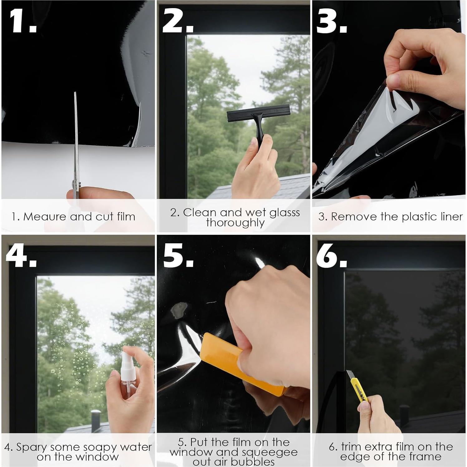 Película de Privacidad para Ventanas Cecliy 44.5x200cm 3D