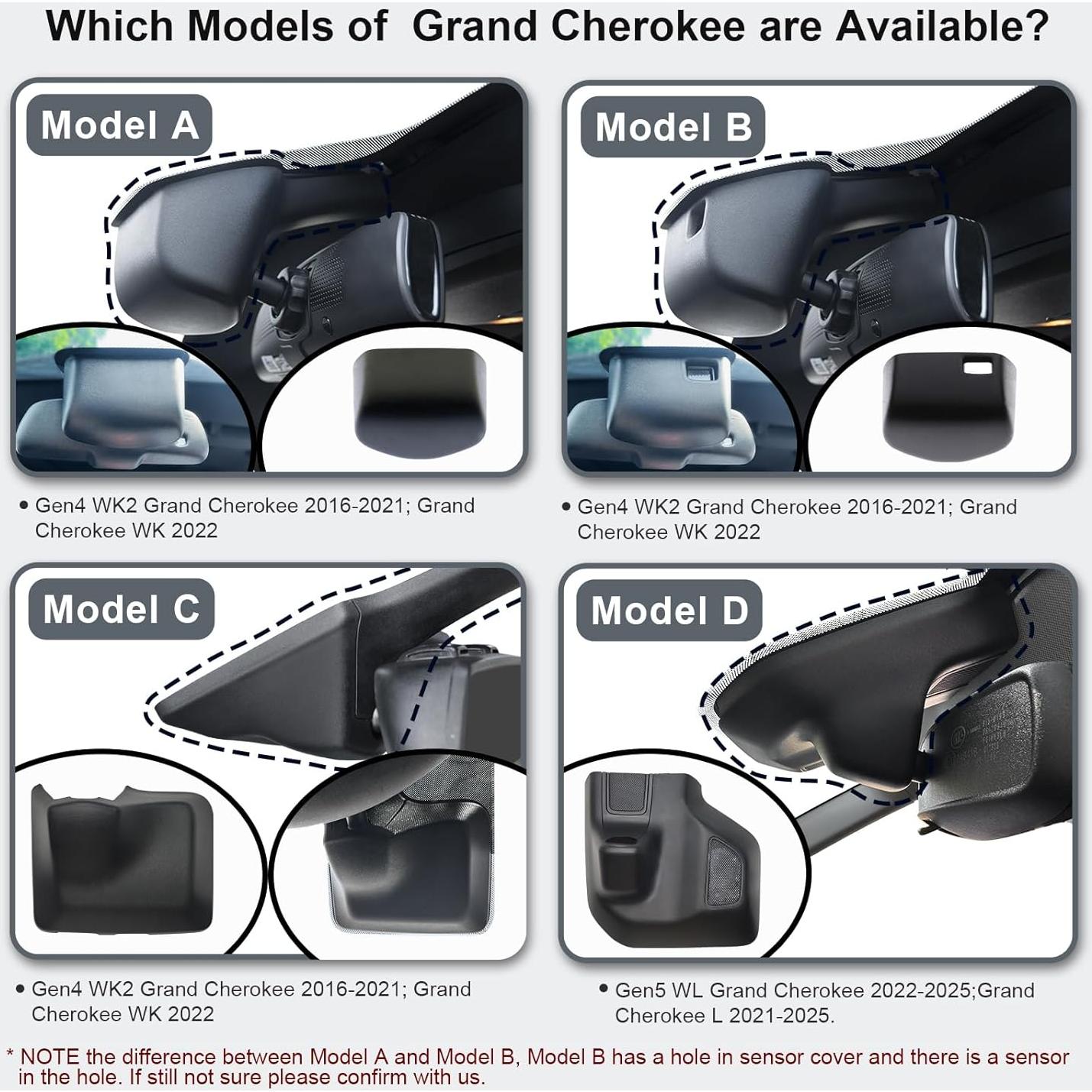 Cámara Dash 4K Mangoal para Jeep Grand Cherokee 2016-2021