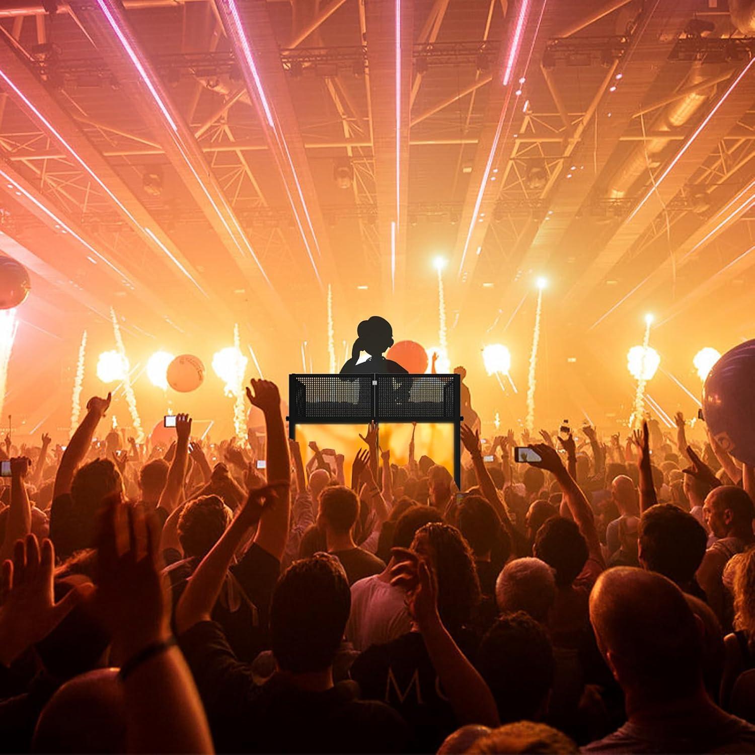 Cabina DJ Portátil Facade Chamss - Mesa Negra 101.6x50.8cm