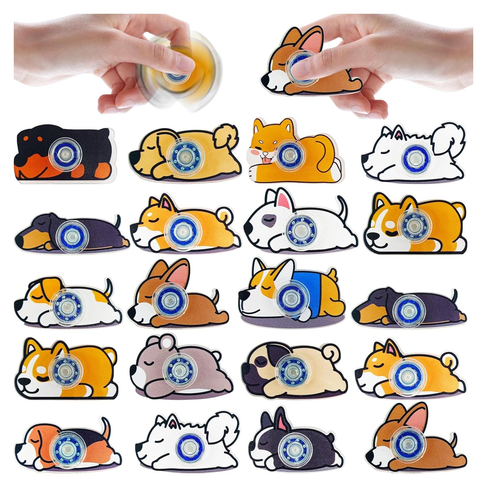 20 Mini Spinners Antiestrés RGHNR Multicolor para Niños