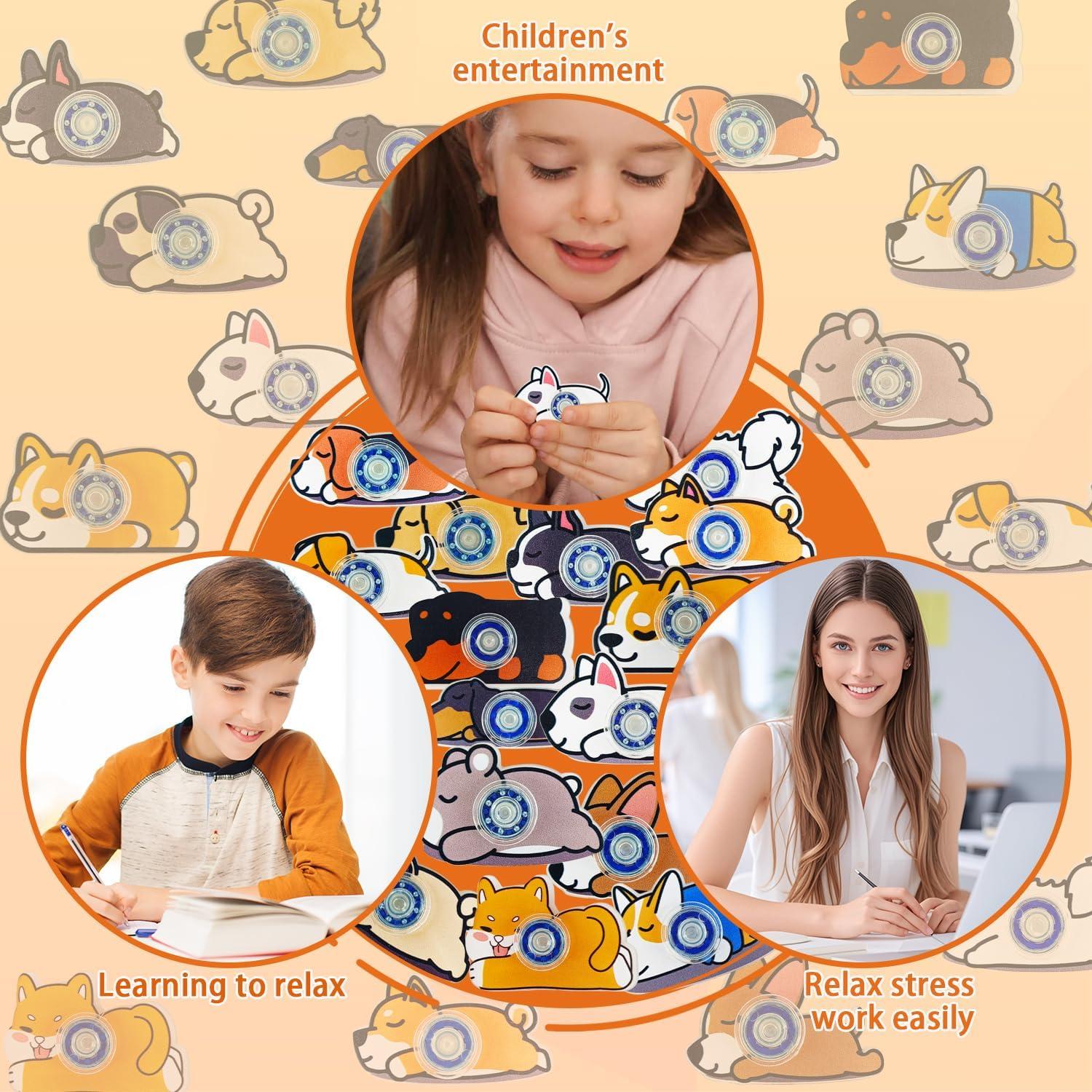 20 Mini Spinners Antiestrés RGHNR Multicolor para Niños