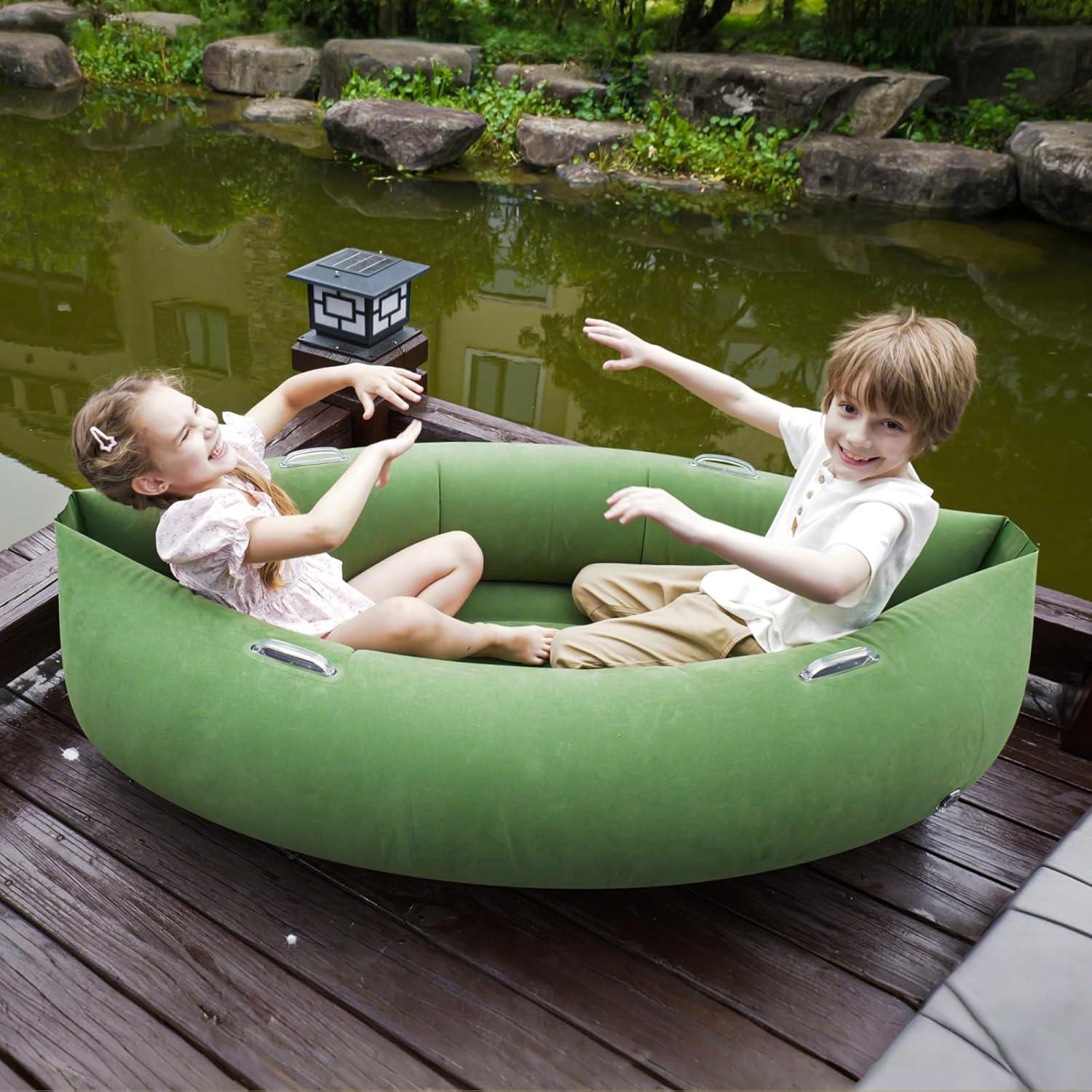 Silla Peapod Sensorial KreyNa 152.4 cm Verde para Niños