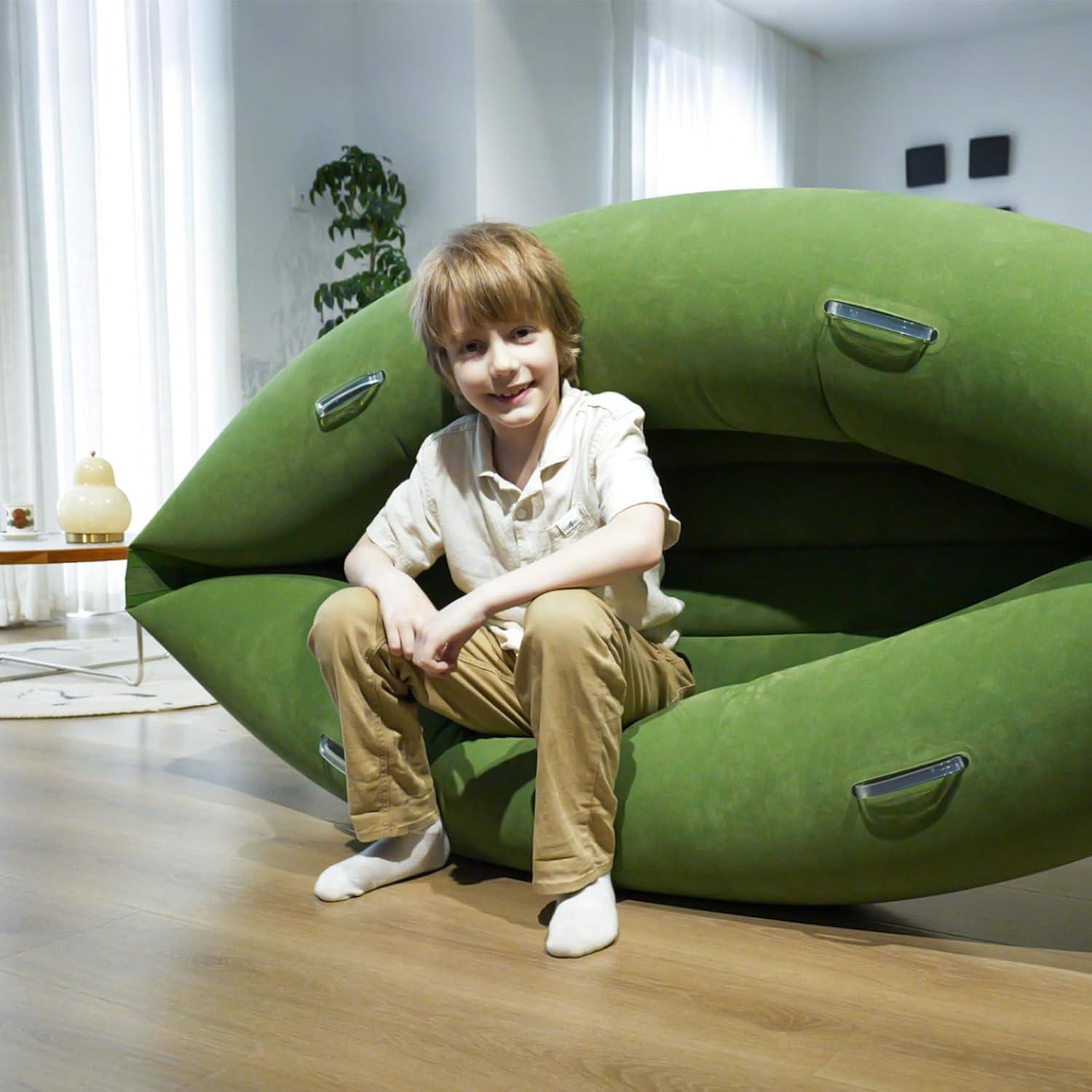 Silla Peapod Sensorial KreyNa 152.4 cm Verde para Niños
