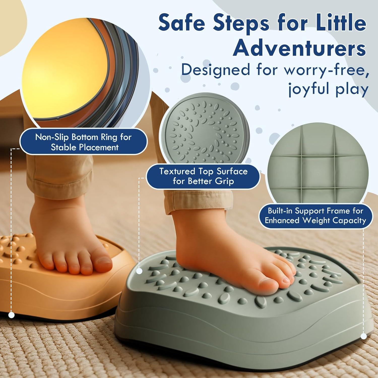 Piedras de Paso Antideslizantes Lehoo Castillo para Niños