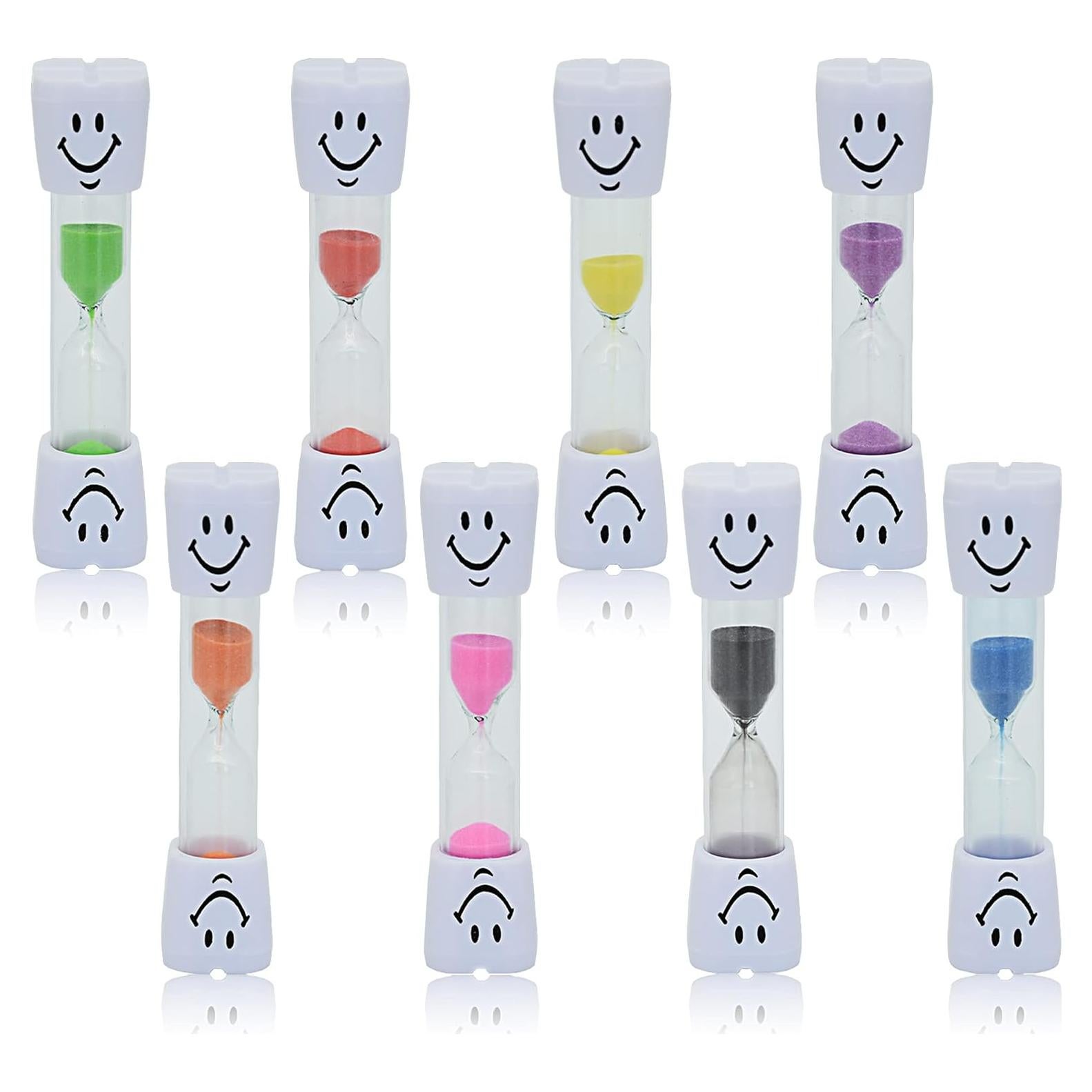 Juego de 8 Temporizadores de Arena 2 Minutos Yuronam Coloridos