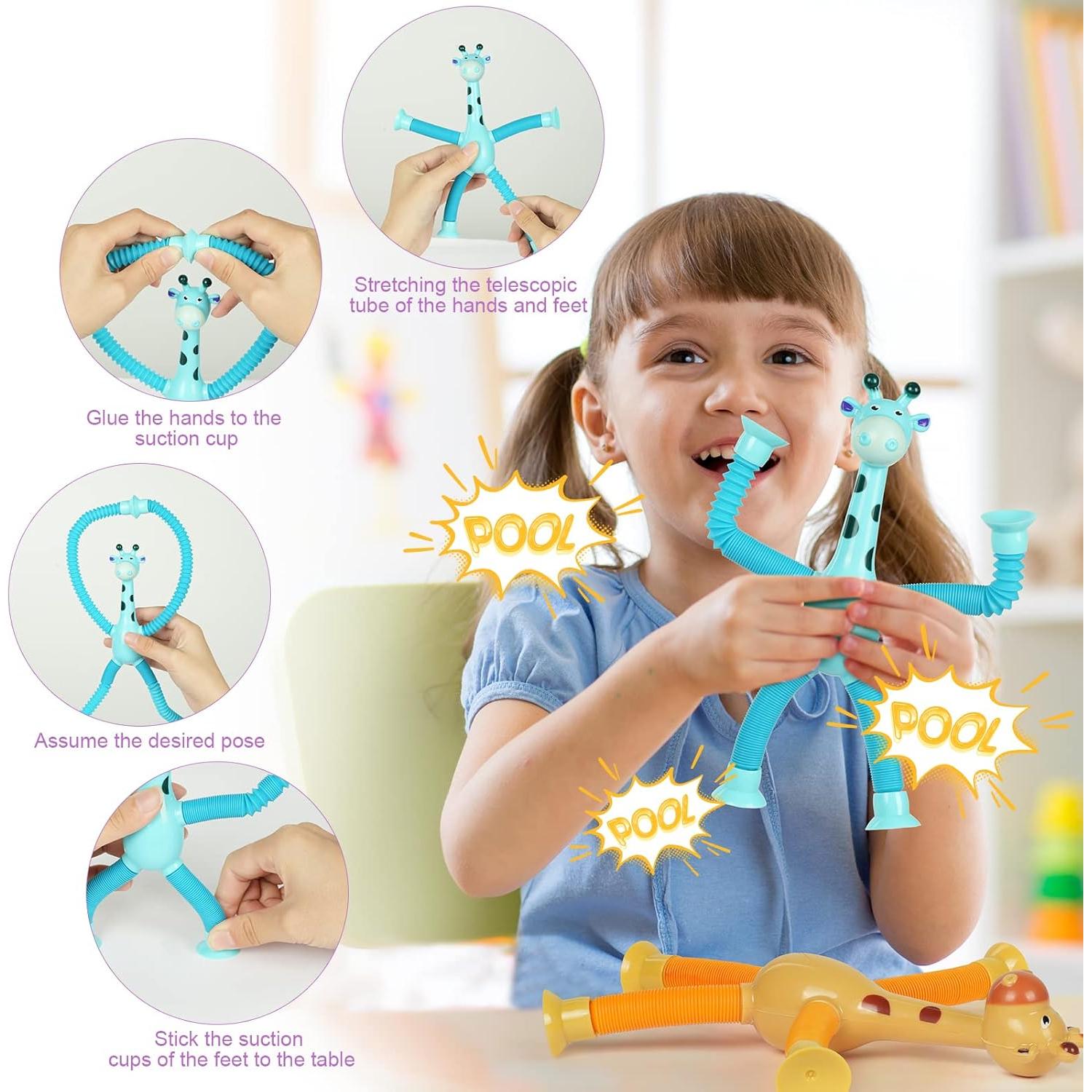 Juguete Sensorial Telescópico Jirafa Ainiv - 4 Piezas