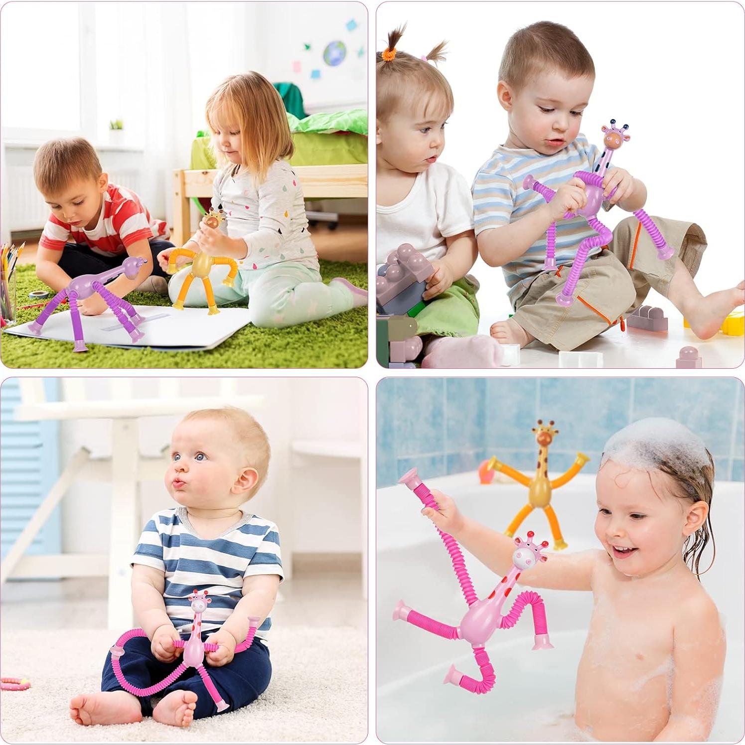 Juguete Sensorial Telescópico Jirafa Ainiv - 4 Piezas