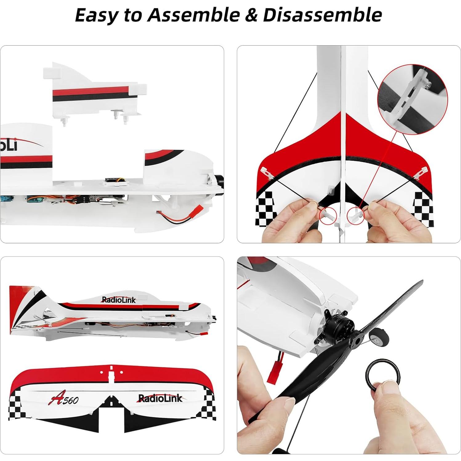 Avión RC Radiolink A560 PNP 580mm 6 Modos de Vuelo