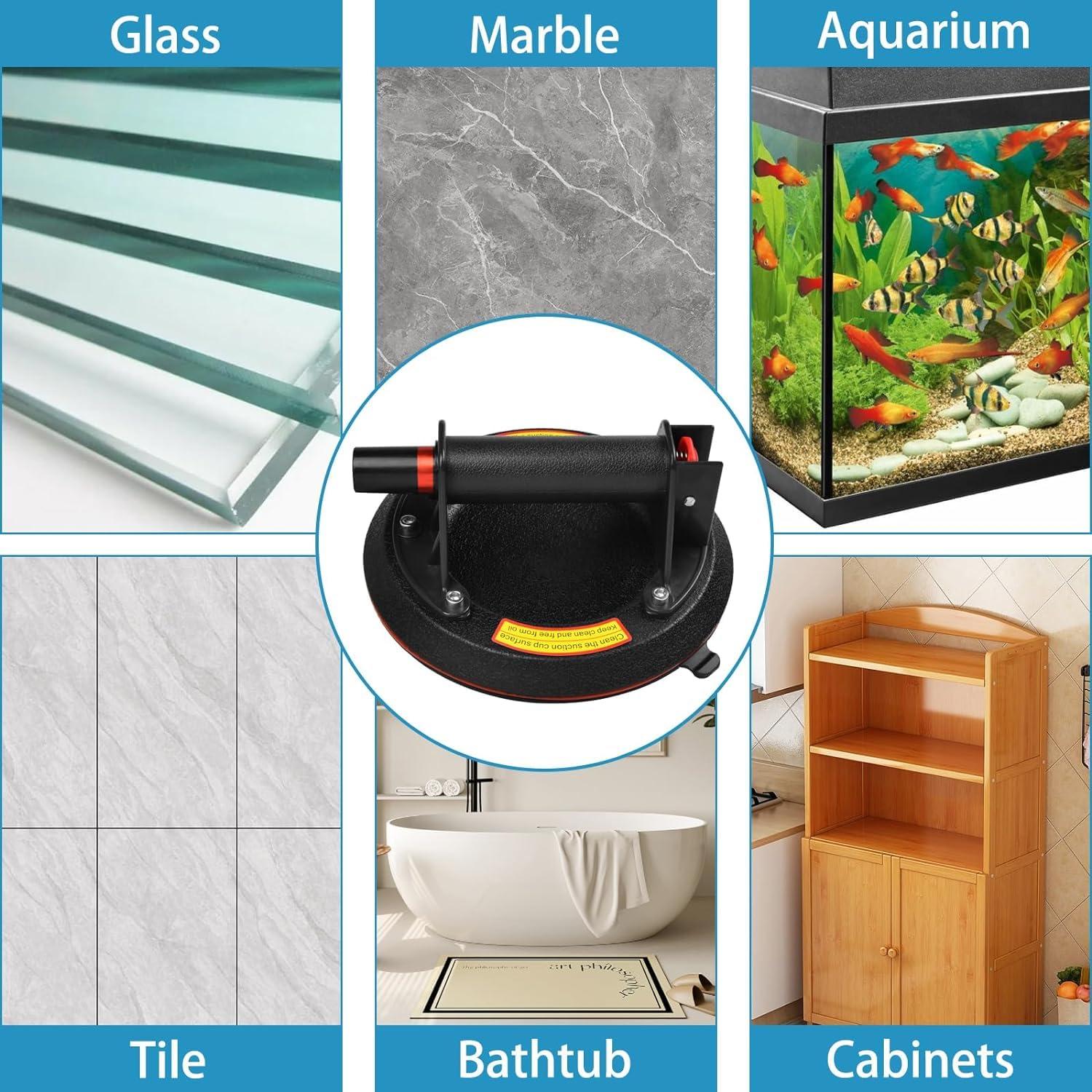 Ventosas de Vidrio KVNTOOLS 2 Piezas 199.58 kg Doble Capa