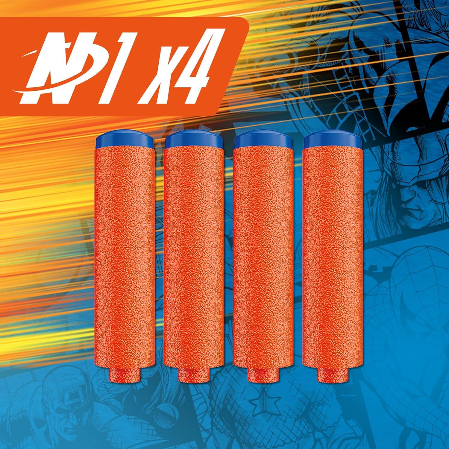 Blaster Nerf Marvel Hulk con 4 Dardos N1 - Juguete 8+