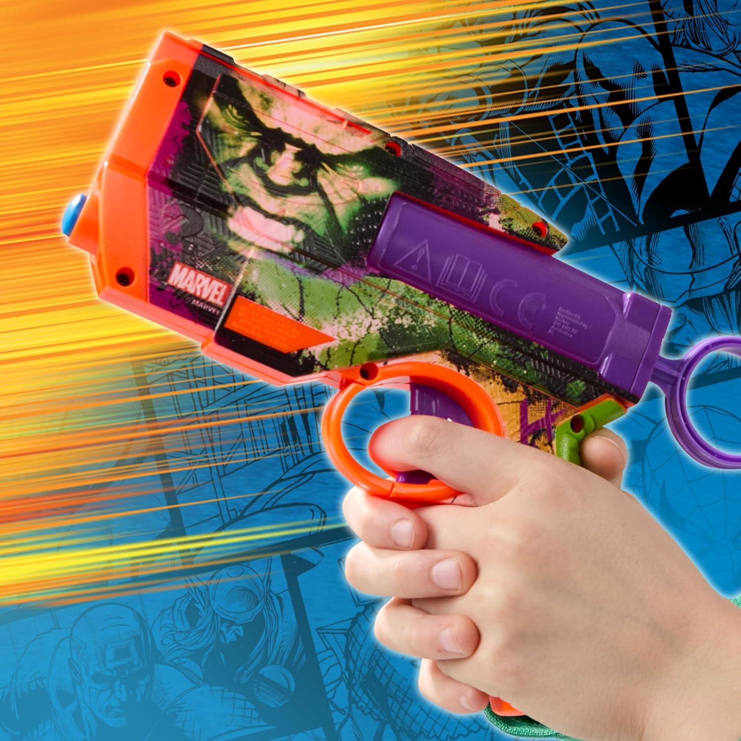 Blaster Nerf Marvel Hulk con 4 Dardos N1 - Juguete 8+