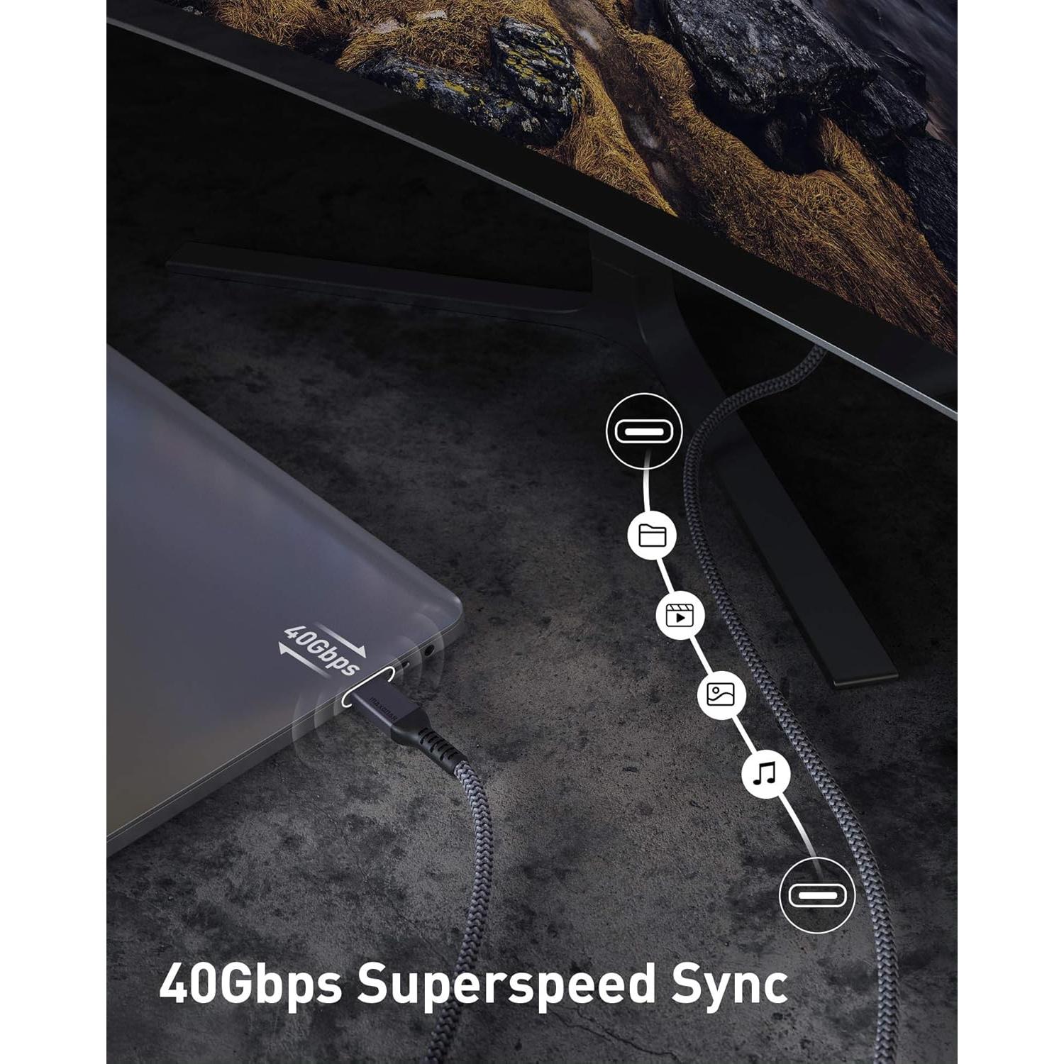 Cable Thunderbolt 4 Maxonar 1.01m 240W 40Gbps 8K/5K
