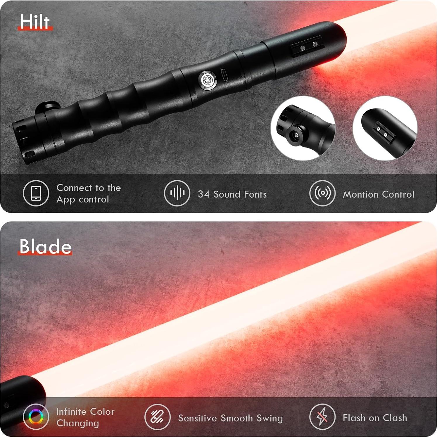 Sable de Luz Xenopixel 3.0 LordSaber 92 cm, 34 Sonidos