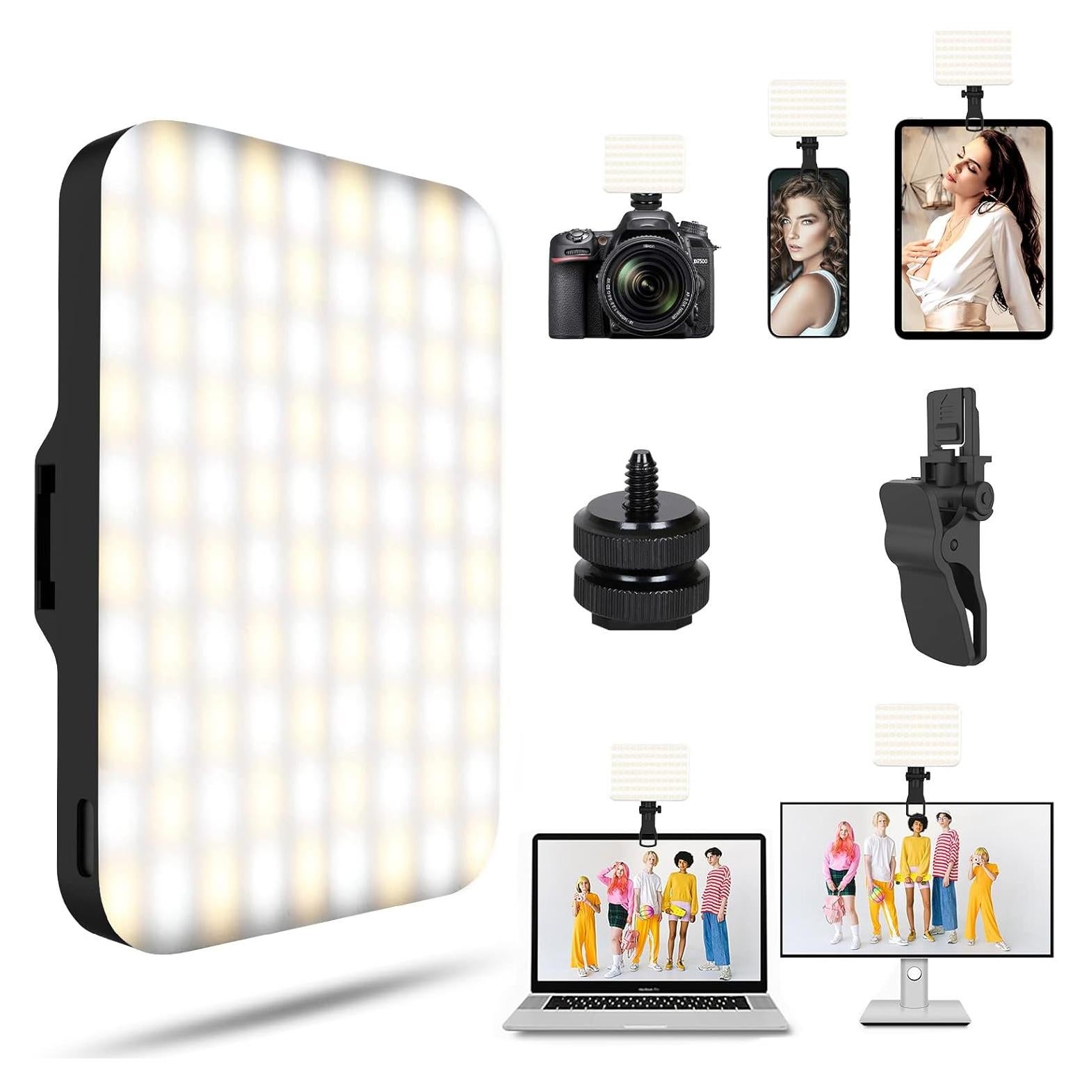 Luz Selfie BANSINE LED Recargable USB 660 Lux 97+ CRI