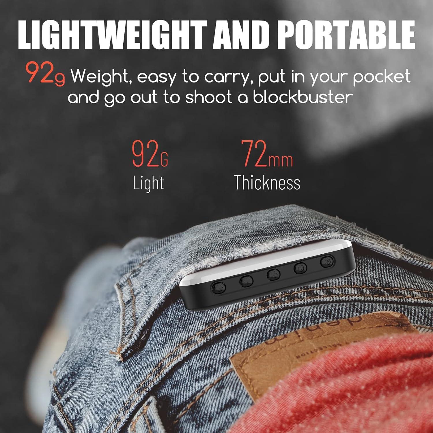 Luz Selfie BANSINE LED Recargable USB 660 Lux 97+ CRI