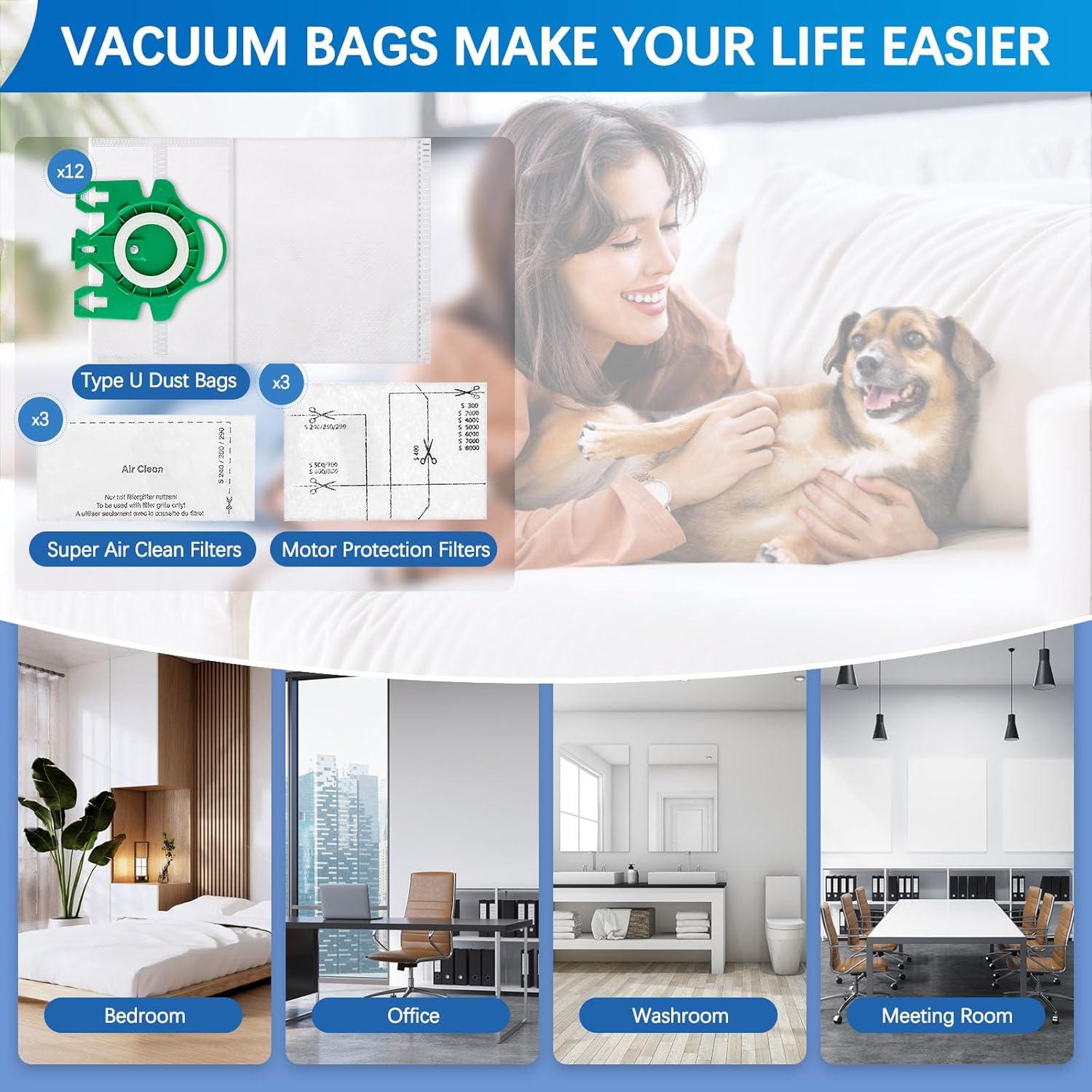 Filtros de Aire Limpio MalhSlix para Aspiradora Miele S7000-U1