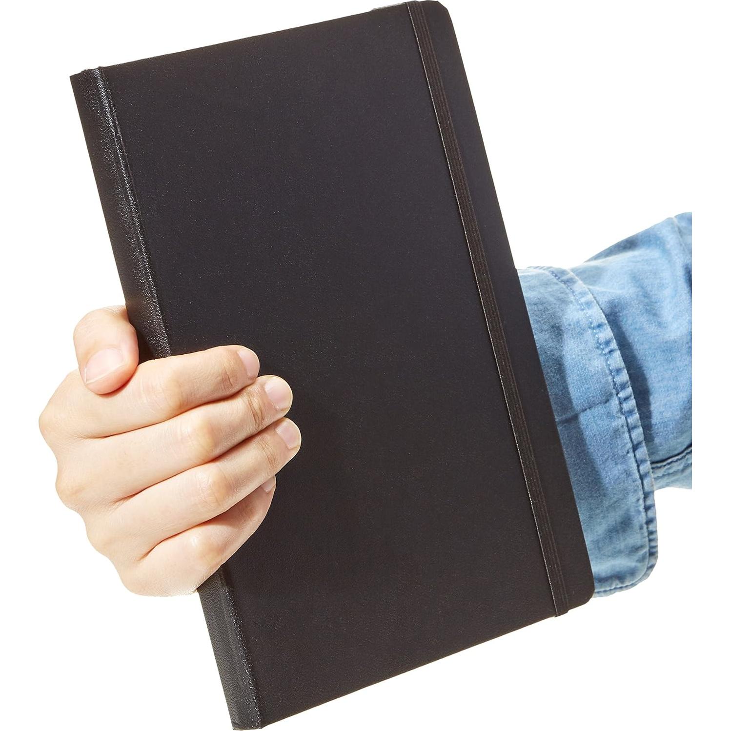 Planificador y Diario Tapa Dura Amazon Basics 14.73x20.96cm Negro