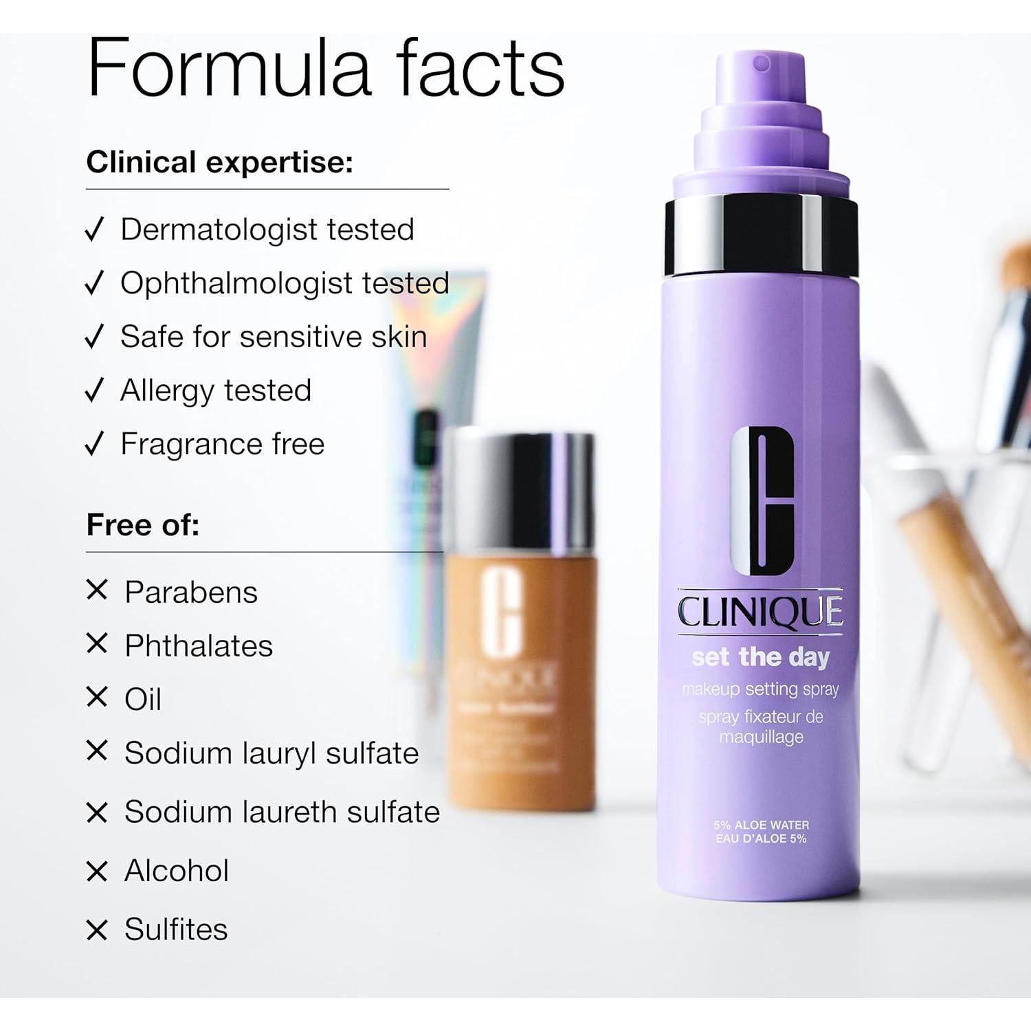 Clinique Spray Fijador de Maquillaje 37 ml - Hidratante y Calmante