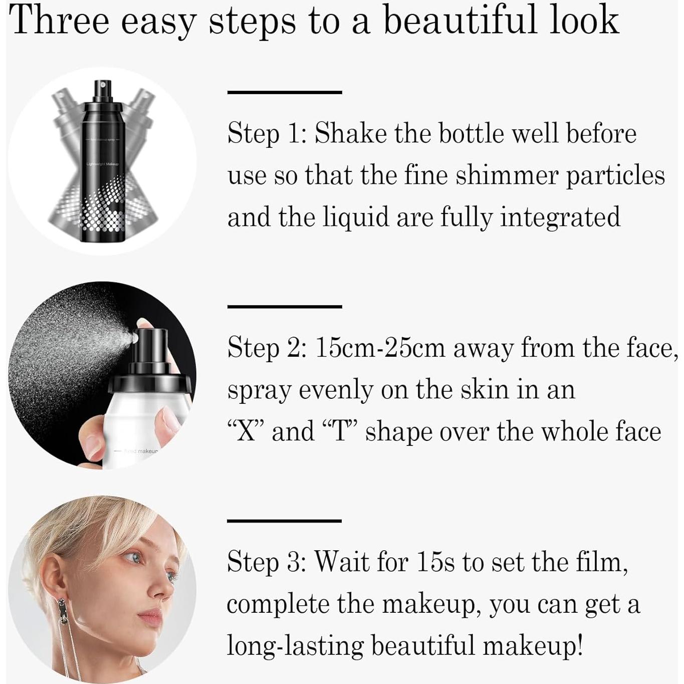 Set de 2 Sprays Fijadores de Maquillaje DuoZeng - Impermeables