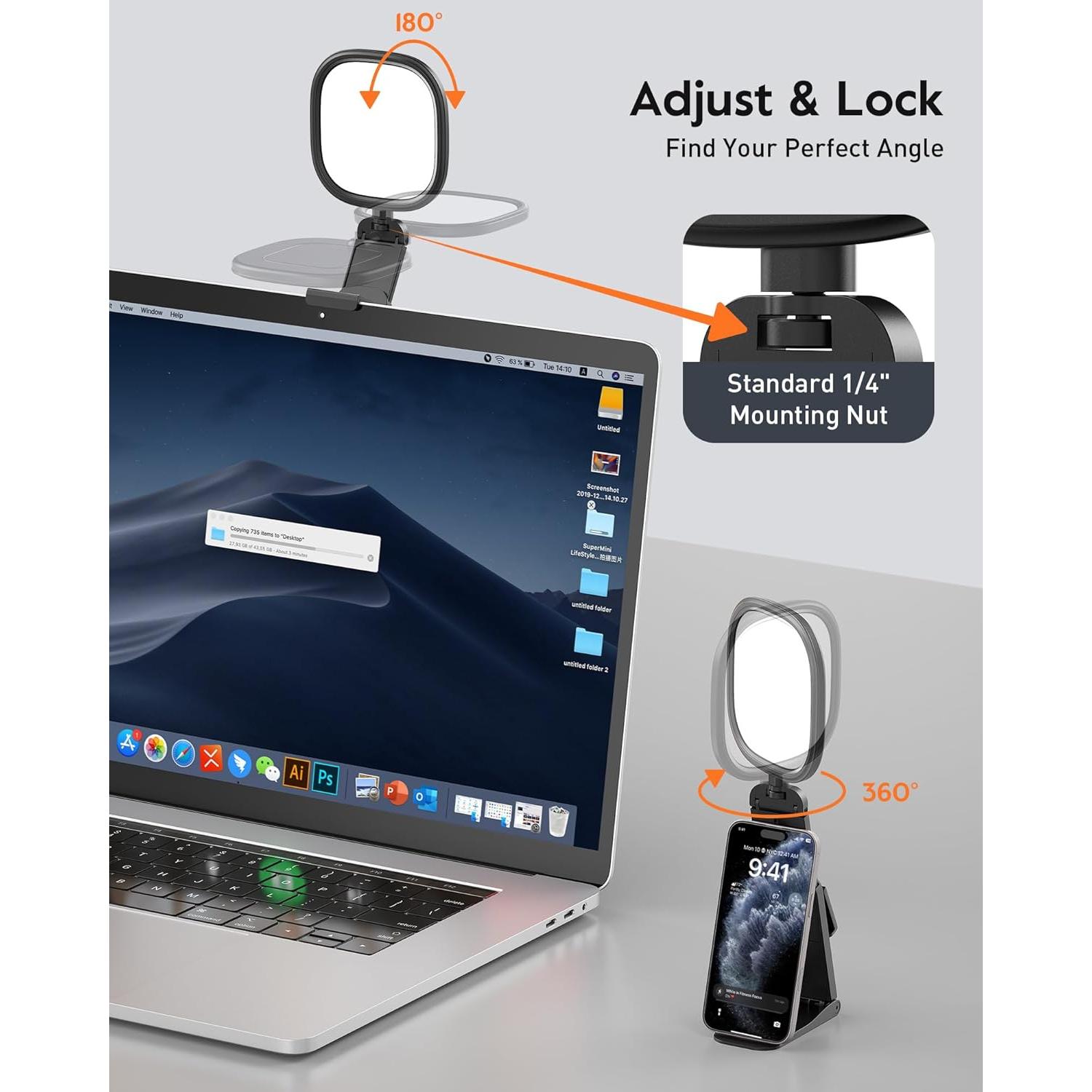 Anillo de Luz LED LitONES F-682B - 50 Modos, 5 Temperaturas