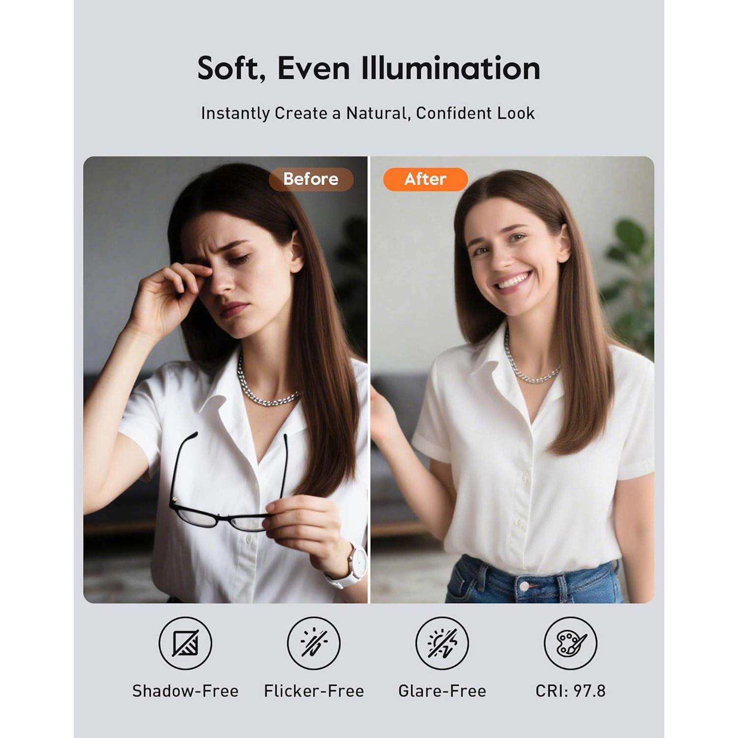 Anillo de Luz LED LitONES F-682B - 50 Modos, 5 Temperaturas