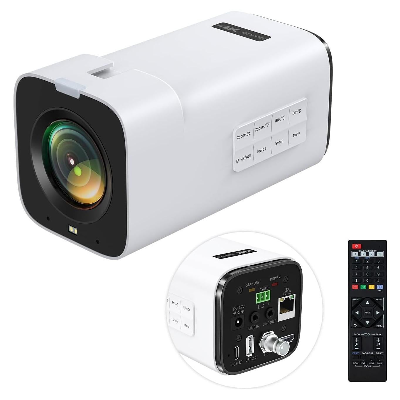 Cámara de Video TOALLIN BC20W 4K 60FPS 20X Zoom Óptico