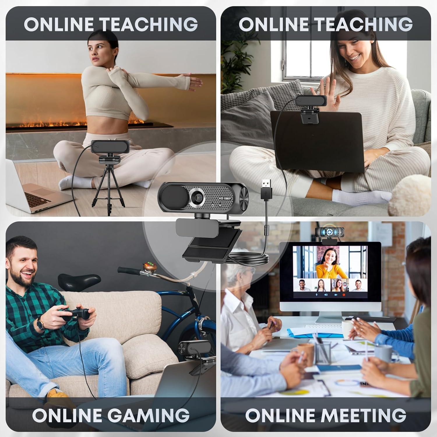 Cámara Web HD 1080P Shcngqio TWC29 con Micrófono y Lente Gran Angular