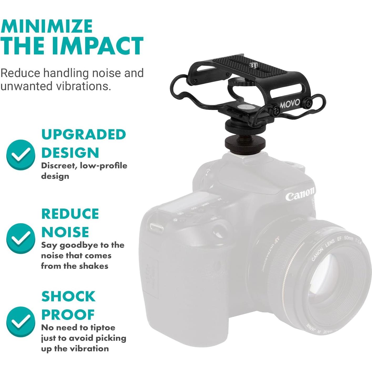 Soporte de Micrófono Movo SMM5-B Universal para Grabadoras