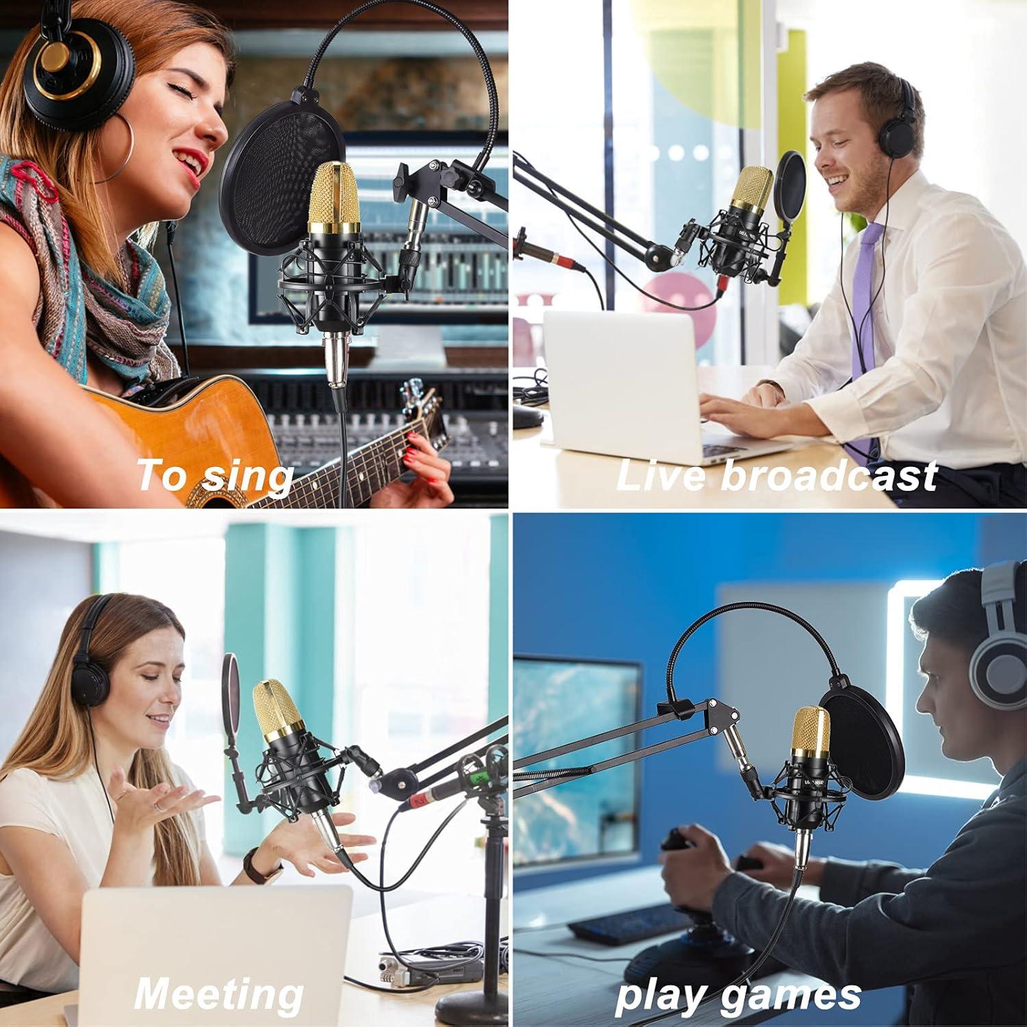 Soporte de micrófono Koolertron universal 50mm anti-vibración