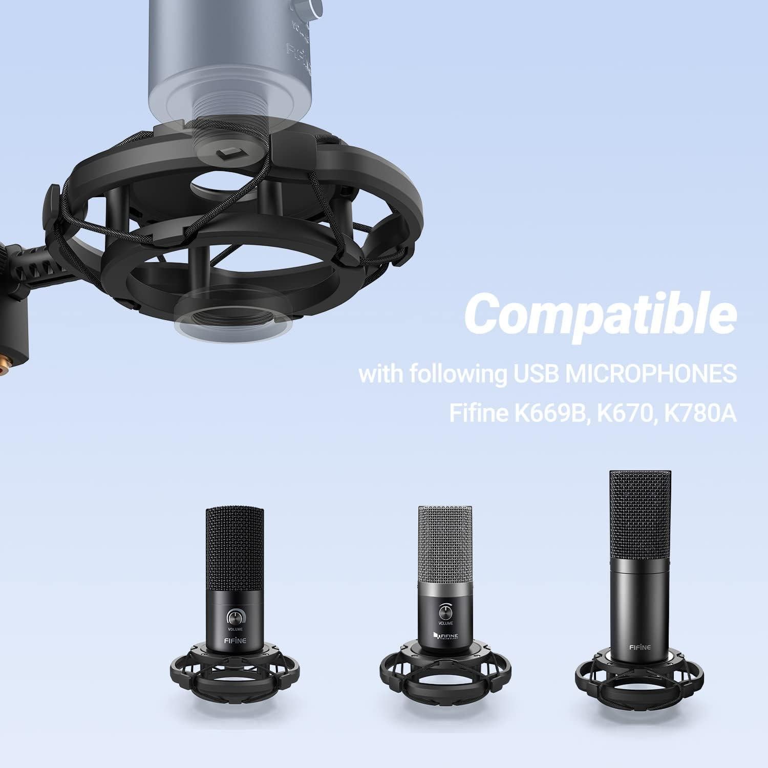 Soporte Antichoque FIFINE SK1 para Micrófono - Reducción de Ruido