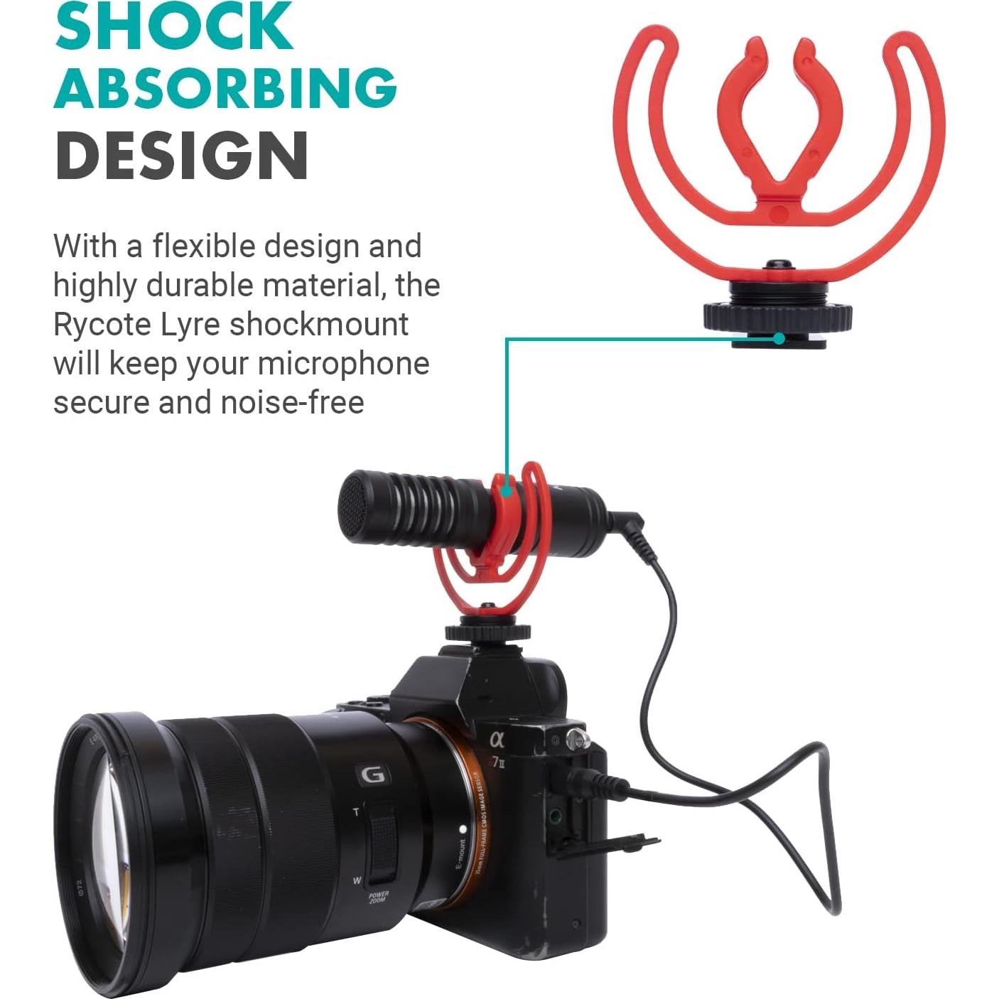 Montura de Choque Rycote Lyre Movo SMVXR10RY para Micrófonos