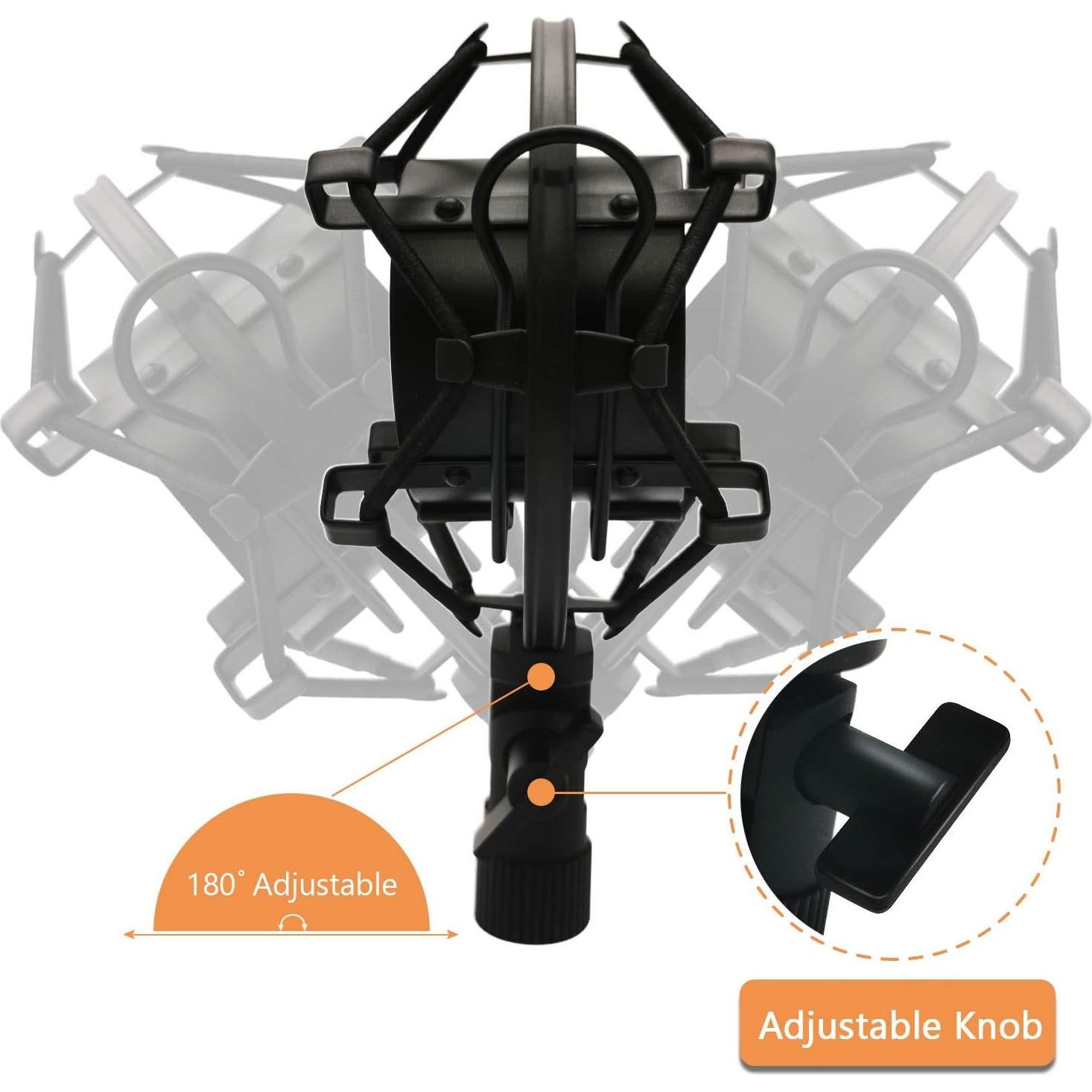 Soporte de micrófono Boseen WSF-01 con amortiguación 43-47mm