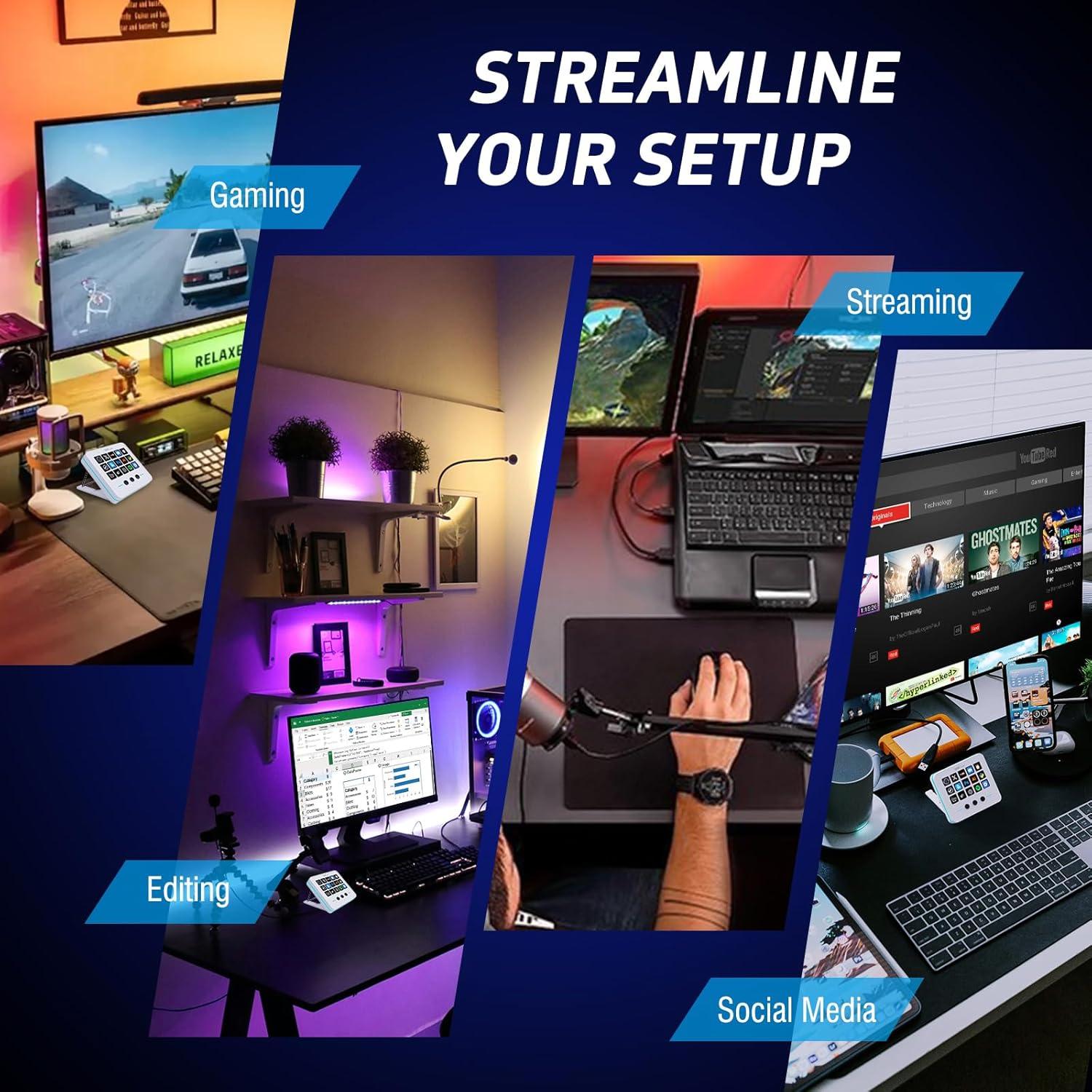 Teclado Macro VSDinside M18 USB con 18 Teclas Programables