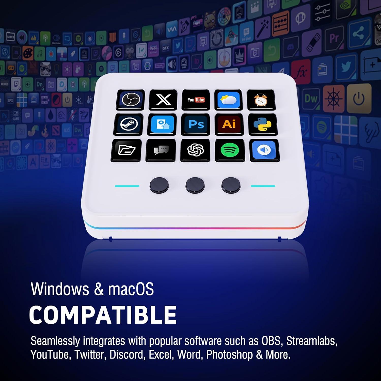 Teclado Macro VSDinside M18 USB con 18 Teclas Programables