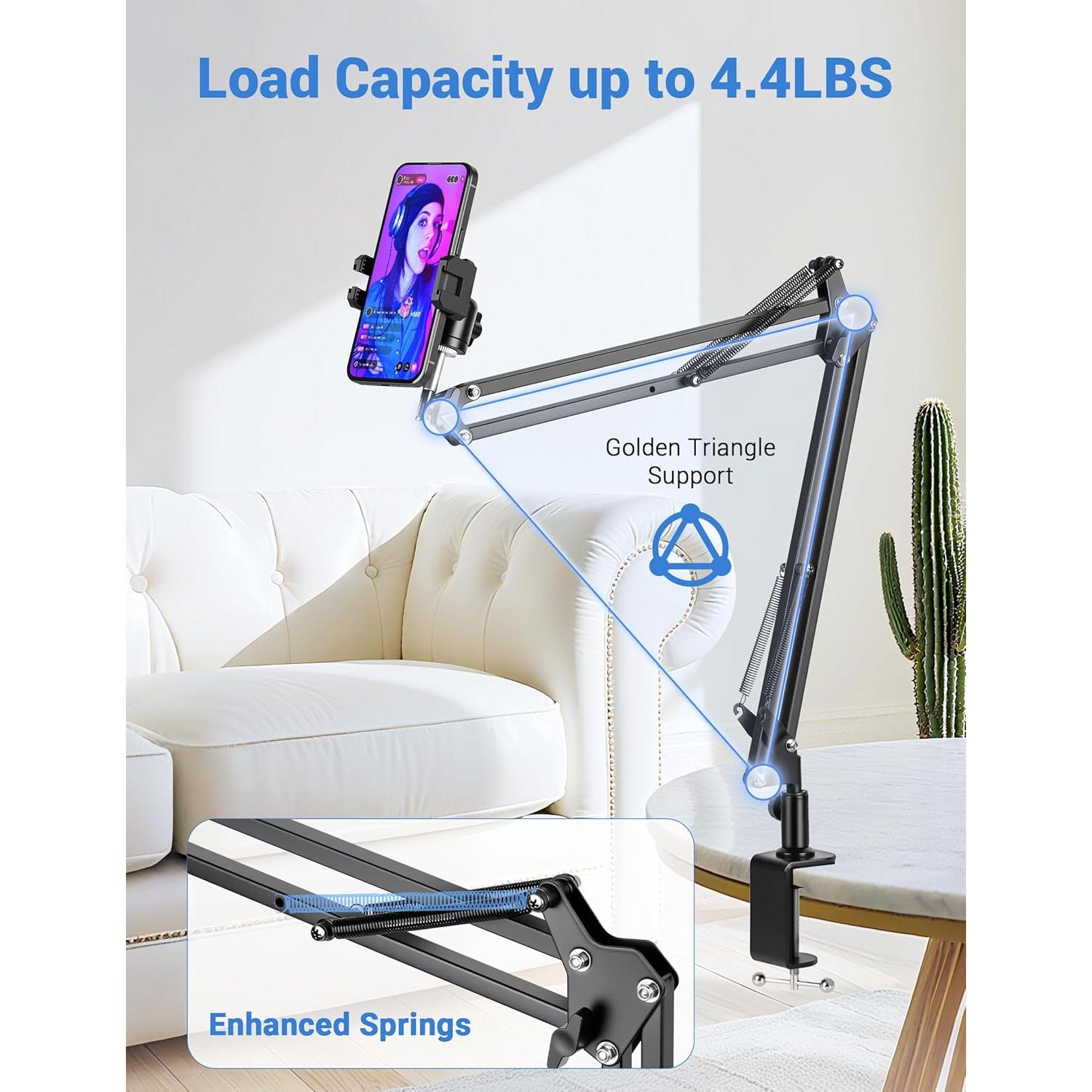 Soporte de Cámara de Escritorio Evekea DS03 360° Ajustable