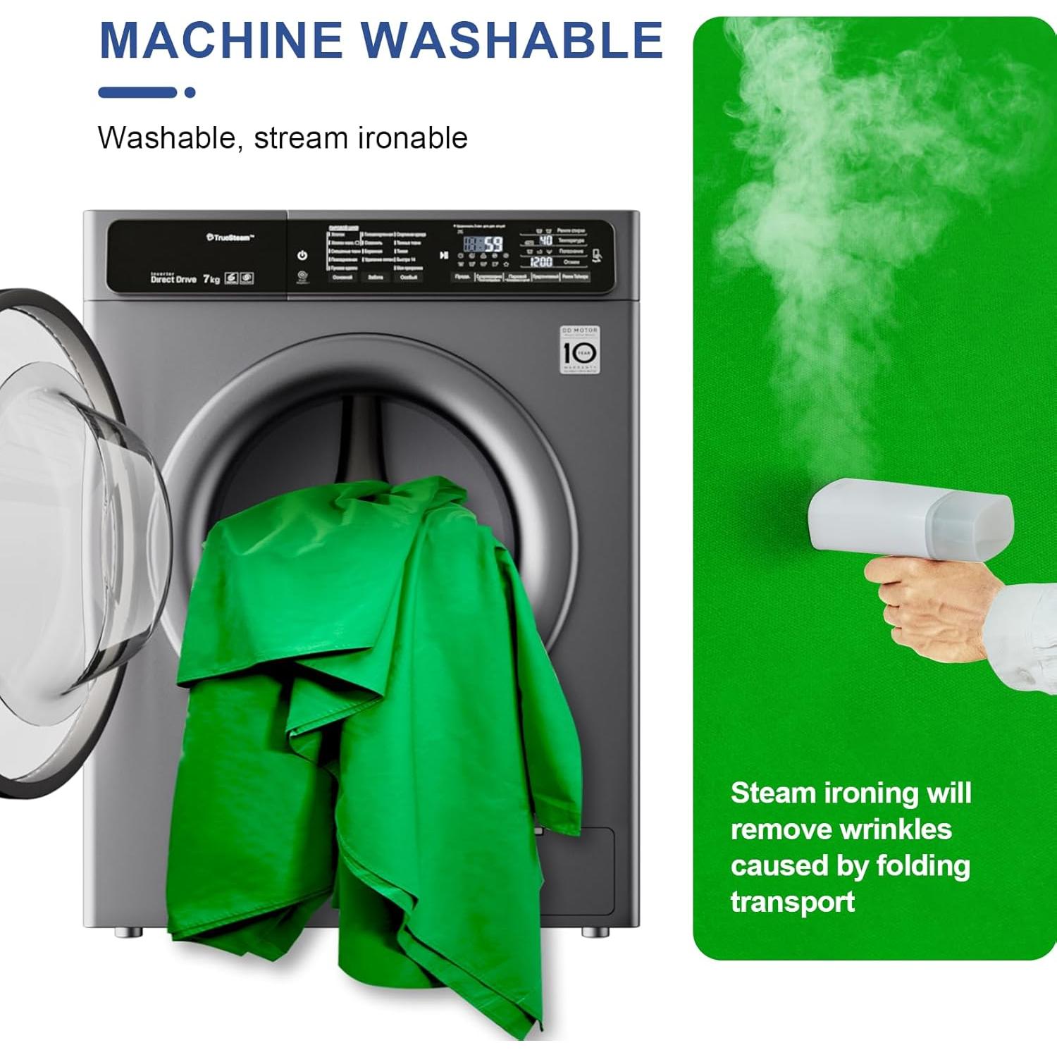 Fondo de Foto Verde EMART 2.13x3.05m Tela Chroma Key