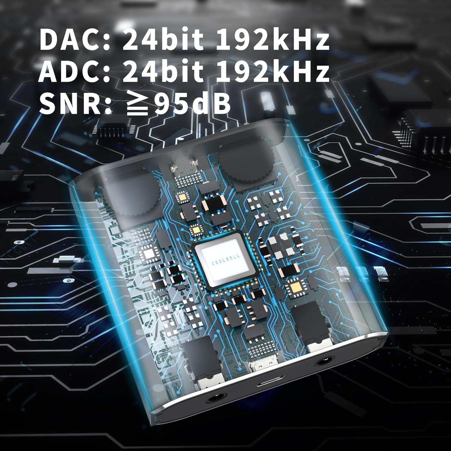 Interfaz de Audio Estéreo USB C G42 24Bit/192kHz para iPhone