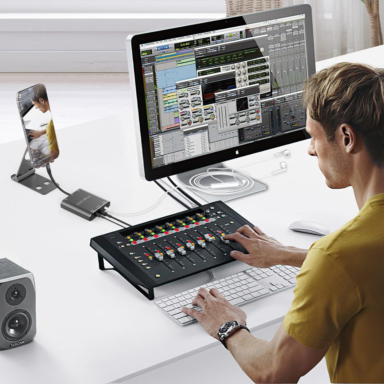 Interfaz de Audio Estéreo USB C G42 24Bit/192kHz para iPhone