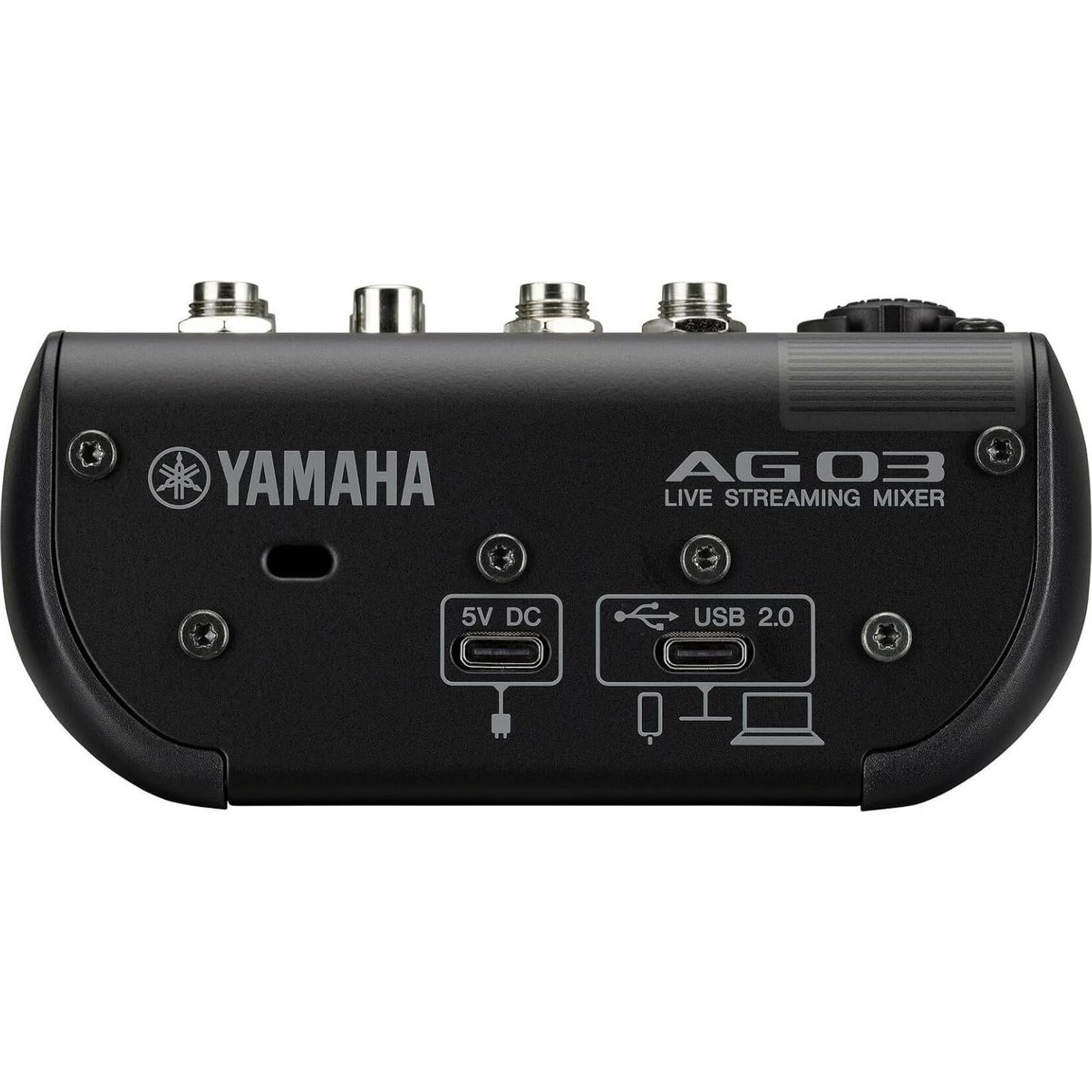 Mezclador de Streaming Yamaha AG03MK2 Negro 3 Canales USB
