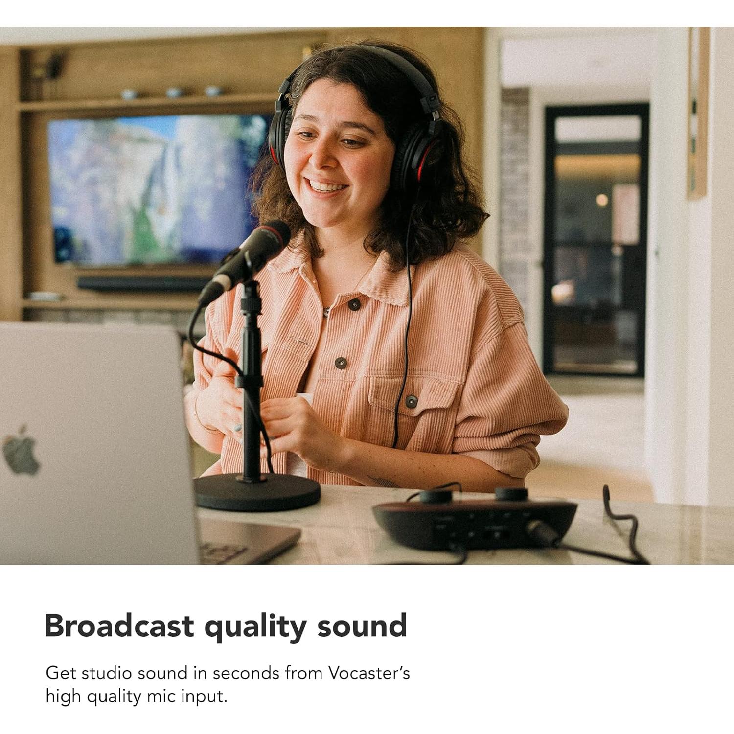 Focusrite Vocaster One - Interfaz de Podcasting USB-C