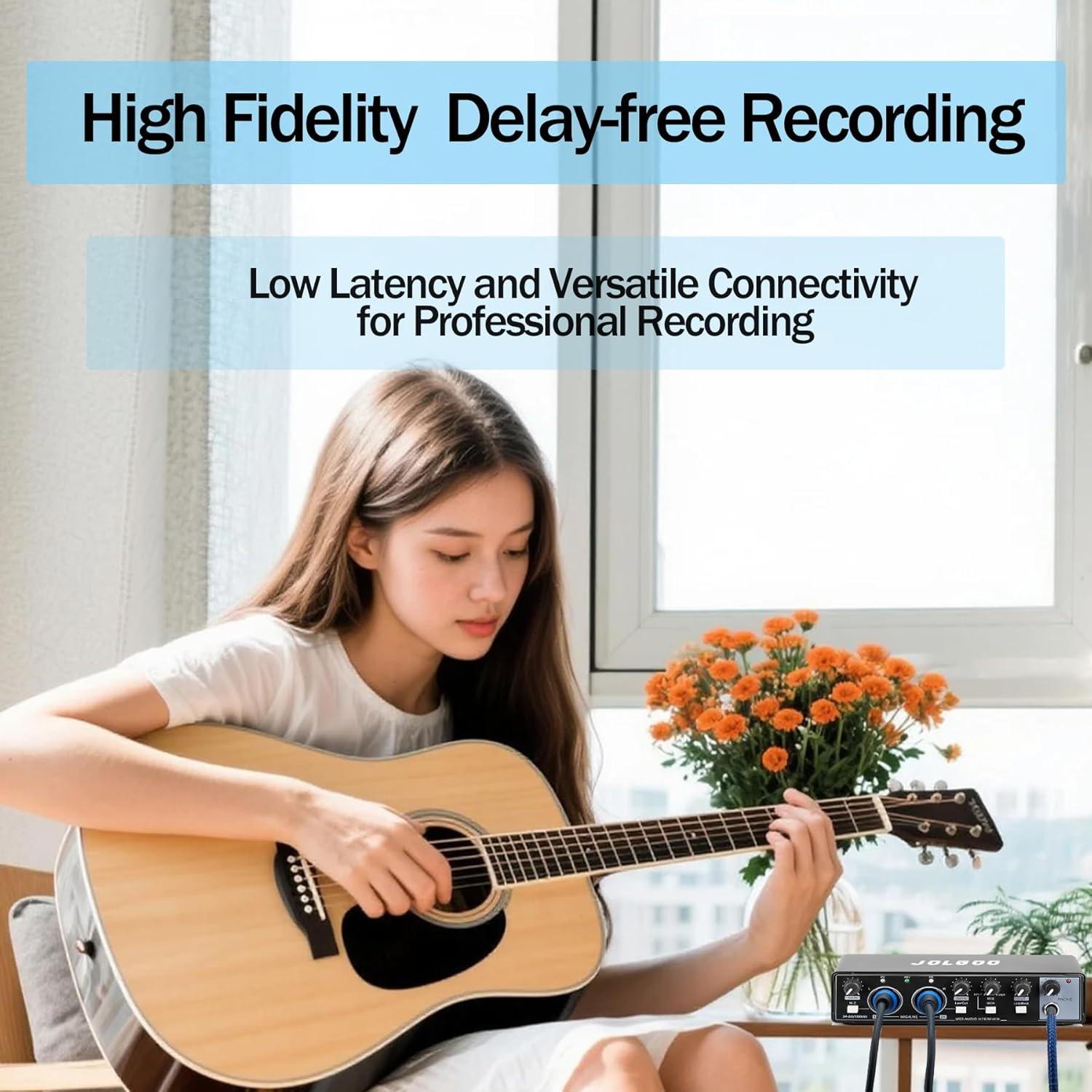 Interfaz de Audio USB 24-Bit/192kHz XLR para PC y Mac