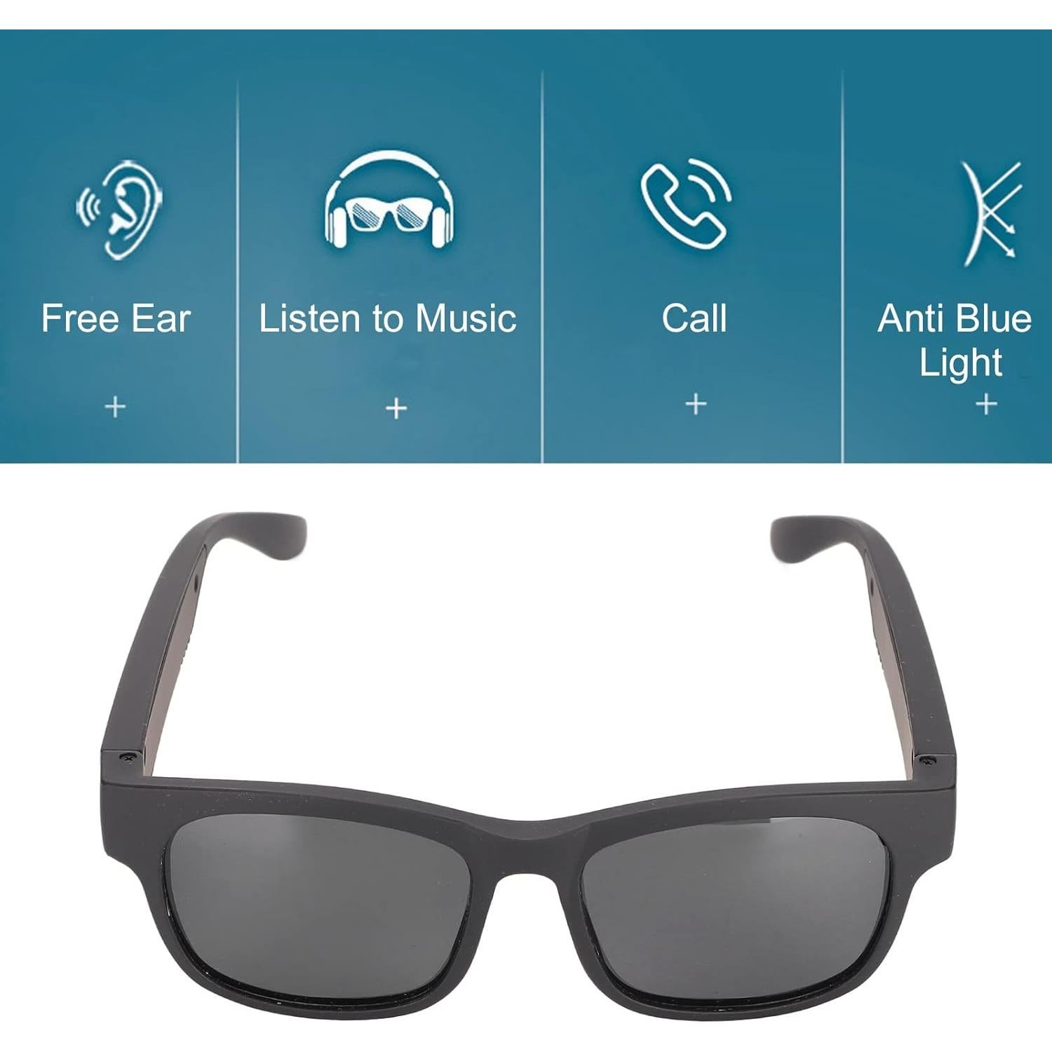 Gafas de sol inteligentes Diyeeni con auriculares y cancelación de ruido