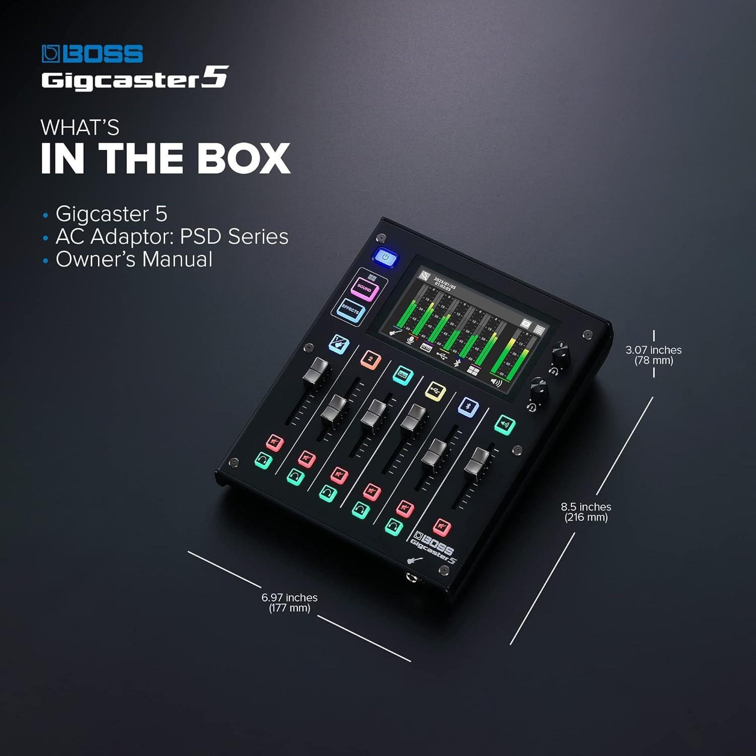 Mezclador de Audio BOSS Gigcaster 5 5 Canales USB Bluetooth