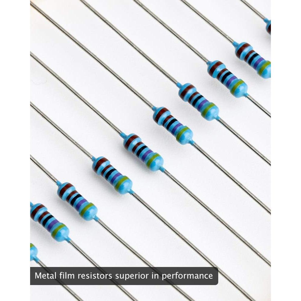 Kit de Resistencias ELEGOO 17 Valores 0-1M Ohm 525 Piezas