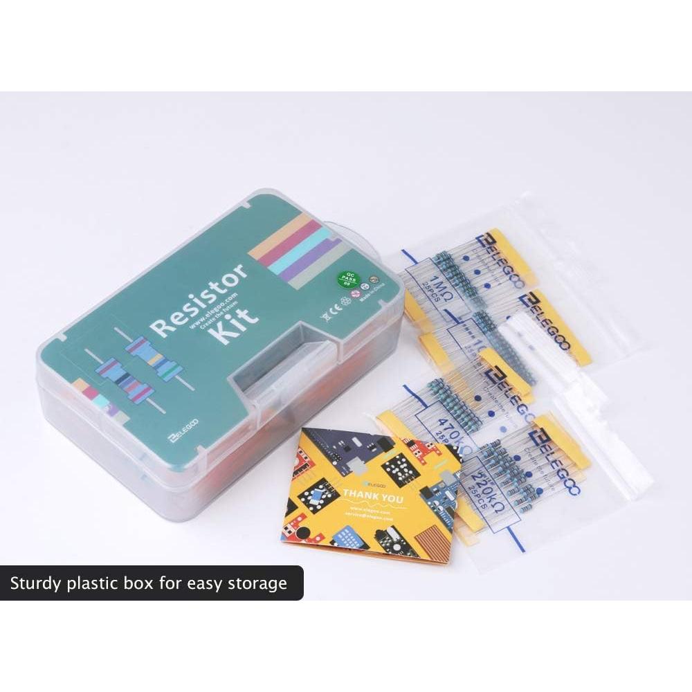 Kit de Resistencias ELEGOO 17 Valores 0-1M Ohm 525 Piezas