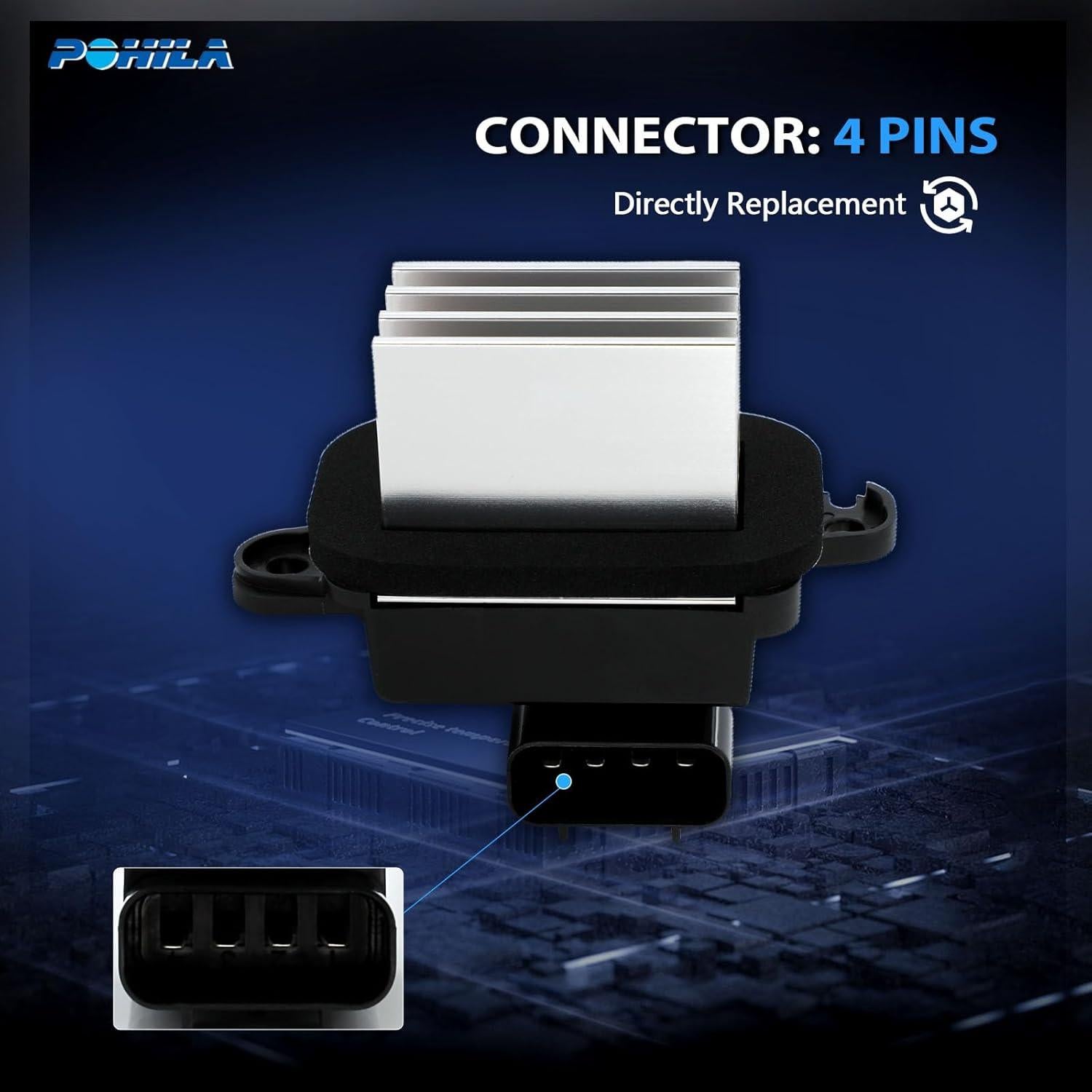 Resistor de Ventilador HVAC POHILA RECM00015YX 121.9g