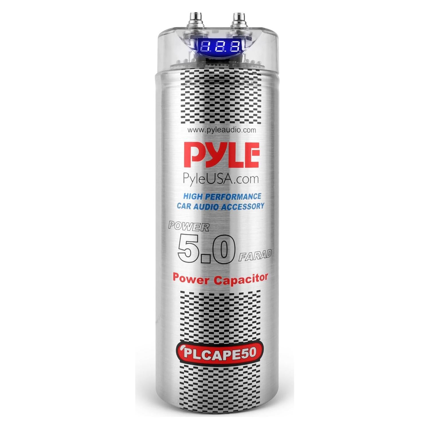 Capacitor Digital Pyle 5.0 Faradios para Audio Automotriz